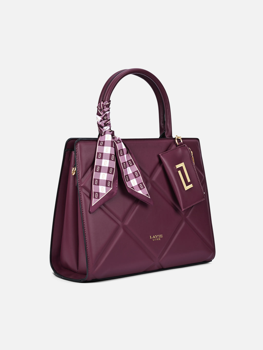 Quare26 Large Satchel Bag Wine