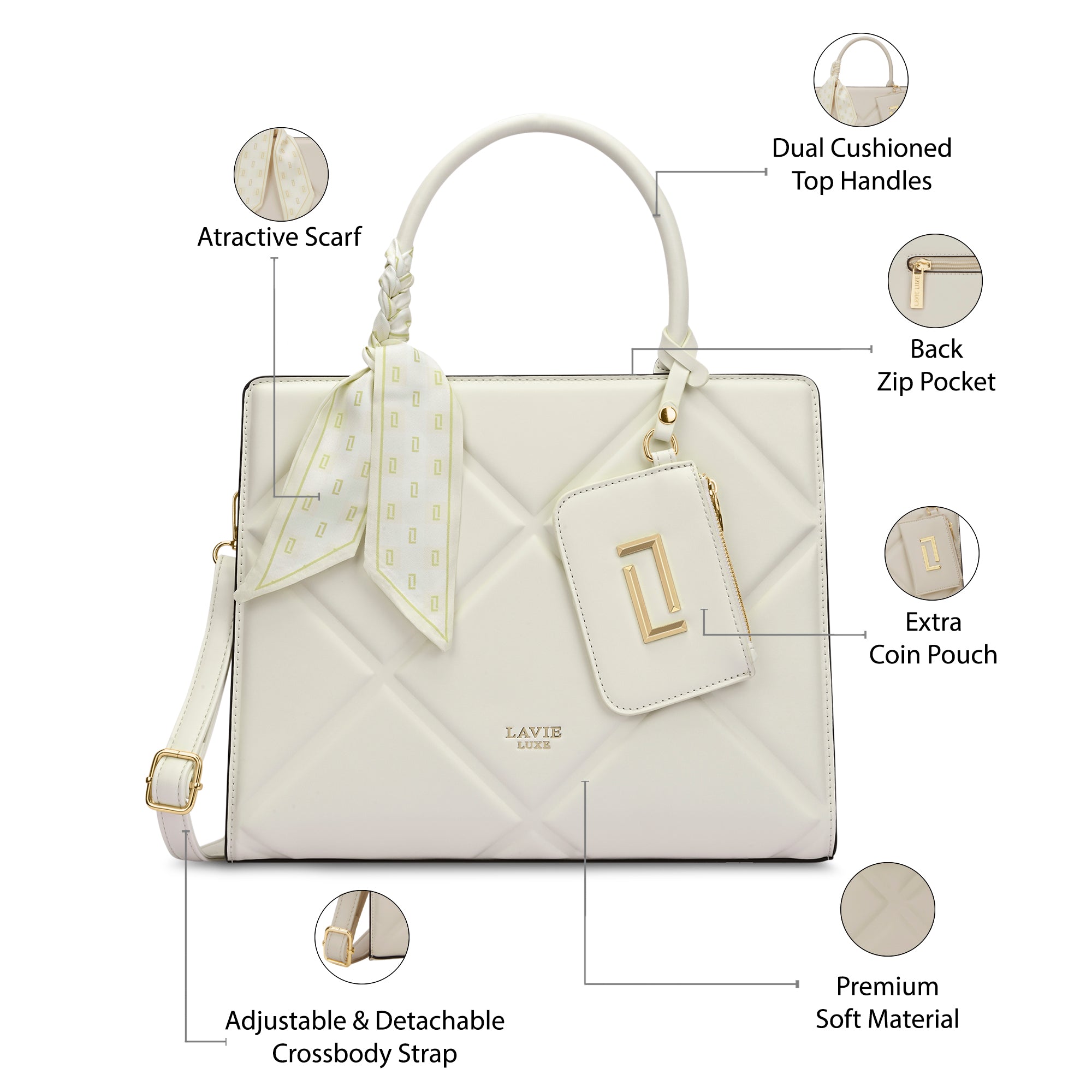 Quare26 Large Satchel Bag