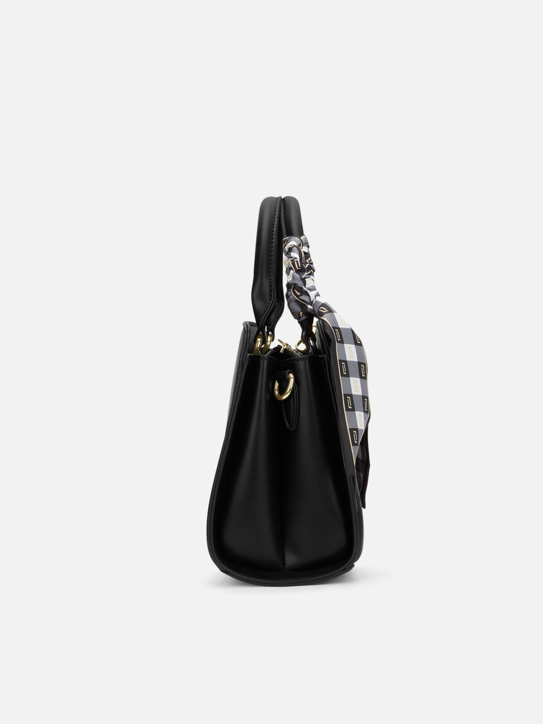 Quaro26 Horizontal Small Satchel Bag Black