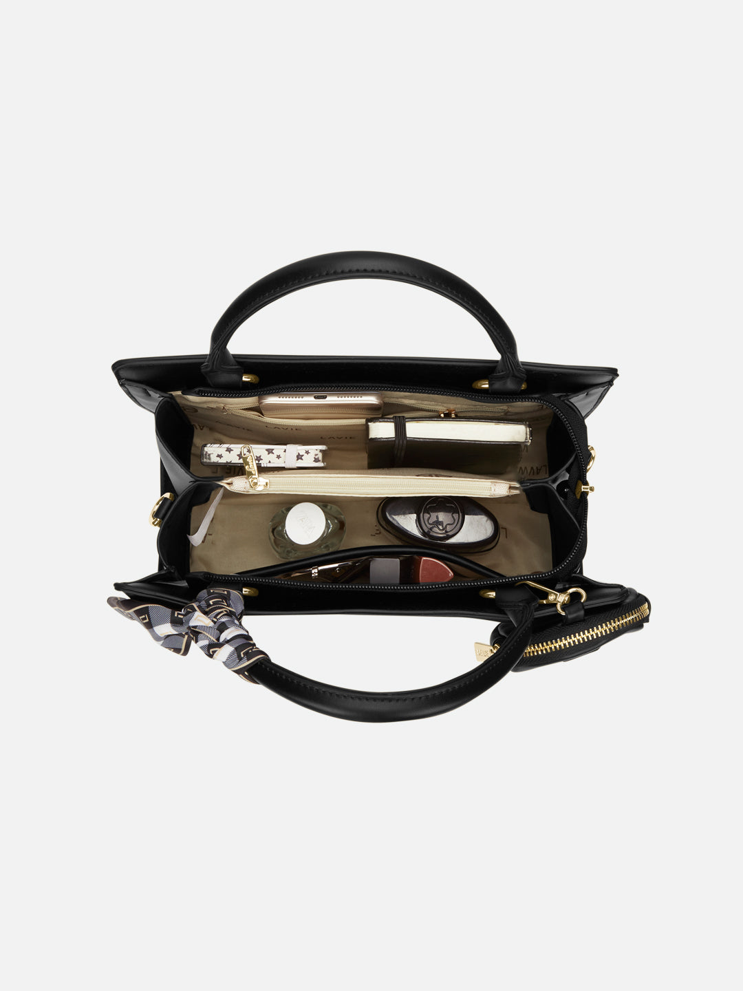 Quaro26 Horizontal Small Satchel Bag Black