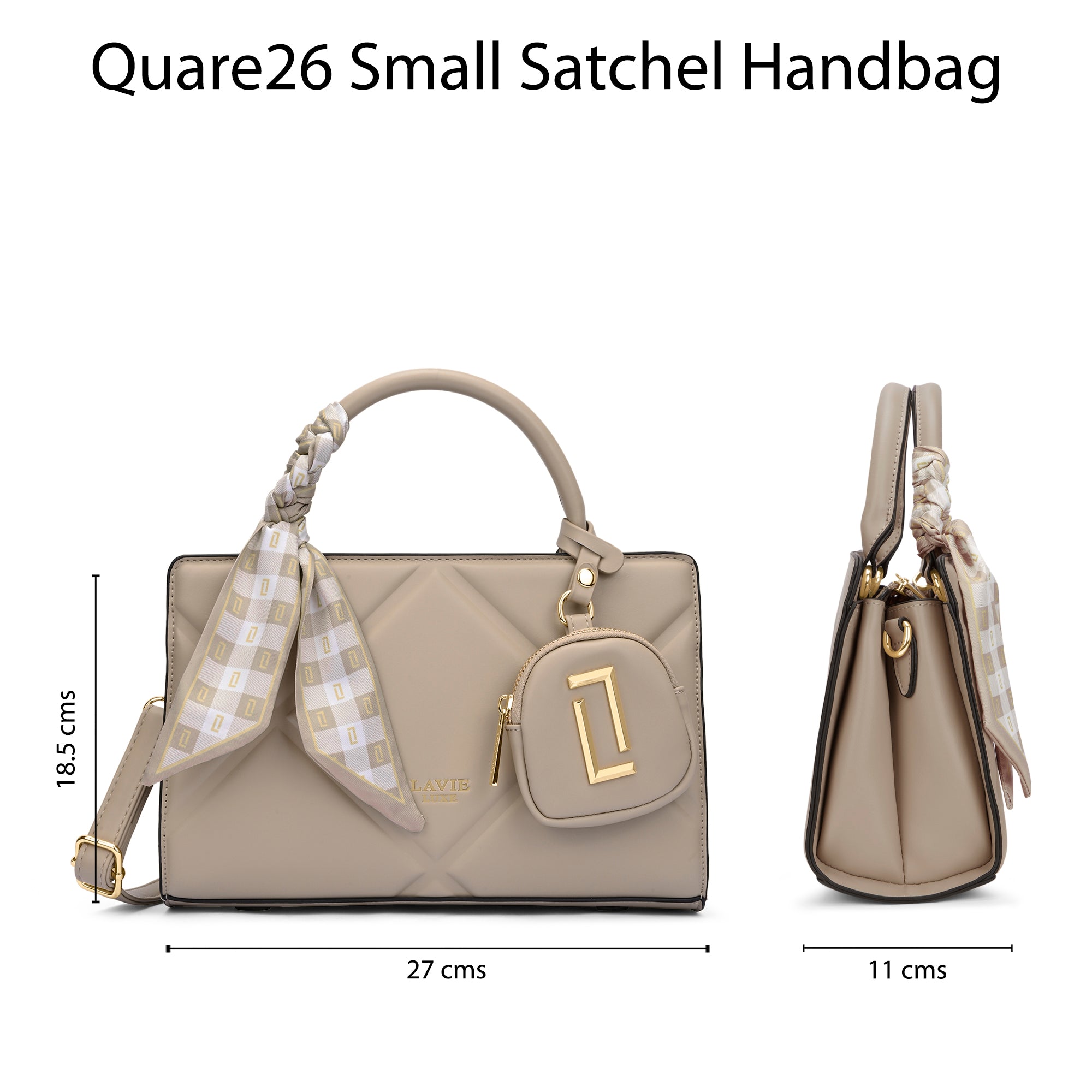Quaro26 Horizontal Small Satchel Bag