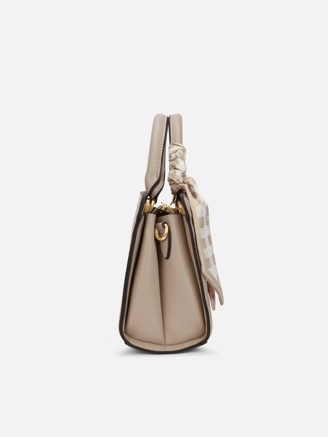 Quaro26 Horizontal Small Satchel Bag Beige