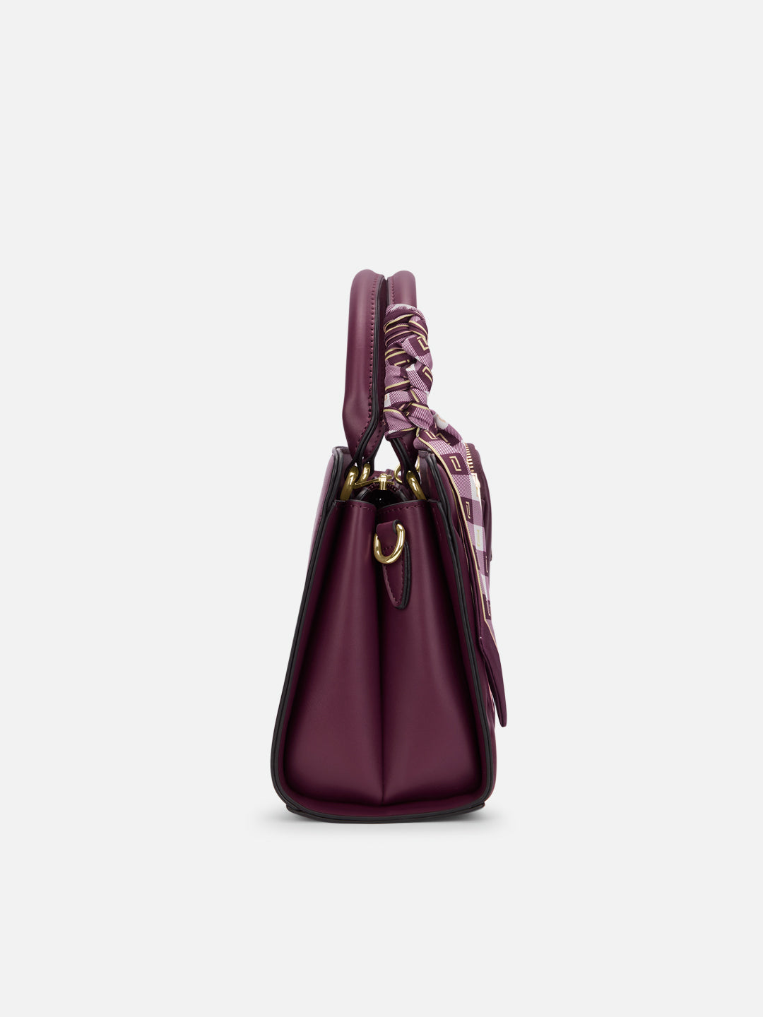 Quaro26 Horizontal Small Satchel Bag Wine