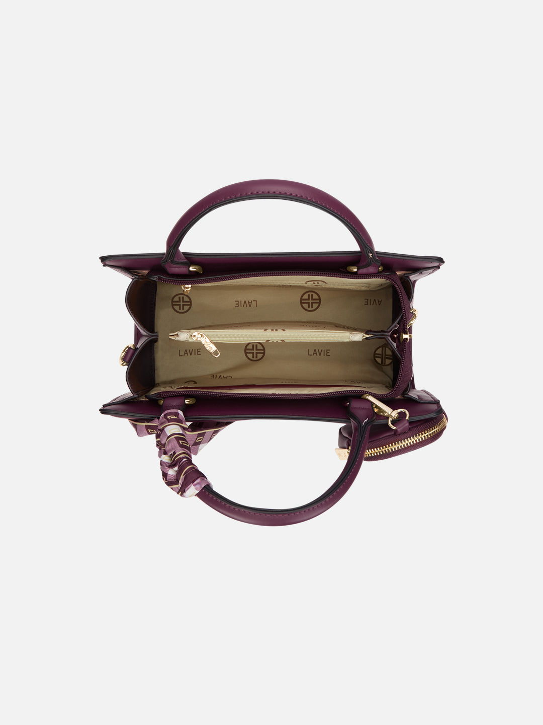 Quaro26 Horizontal Small Satchel Bag Wine