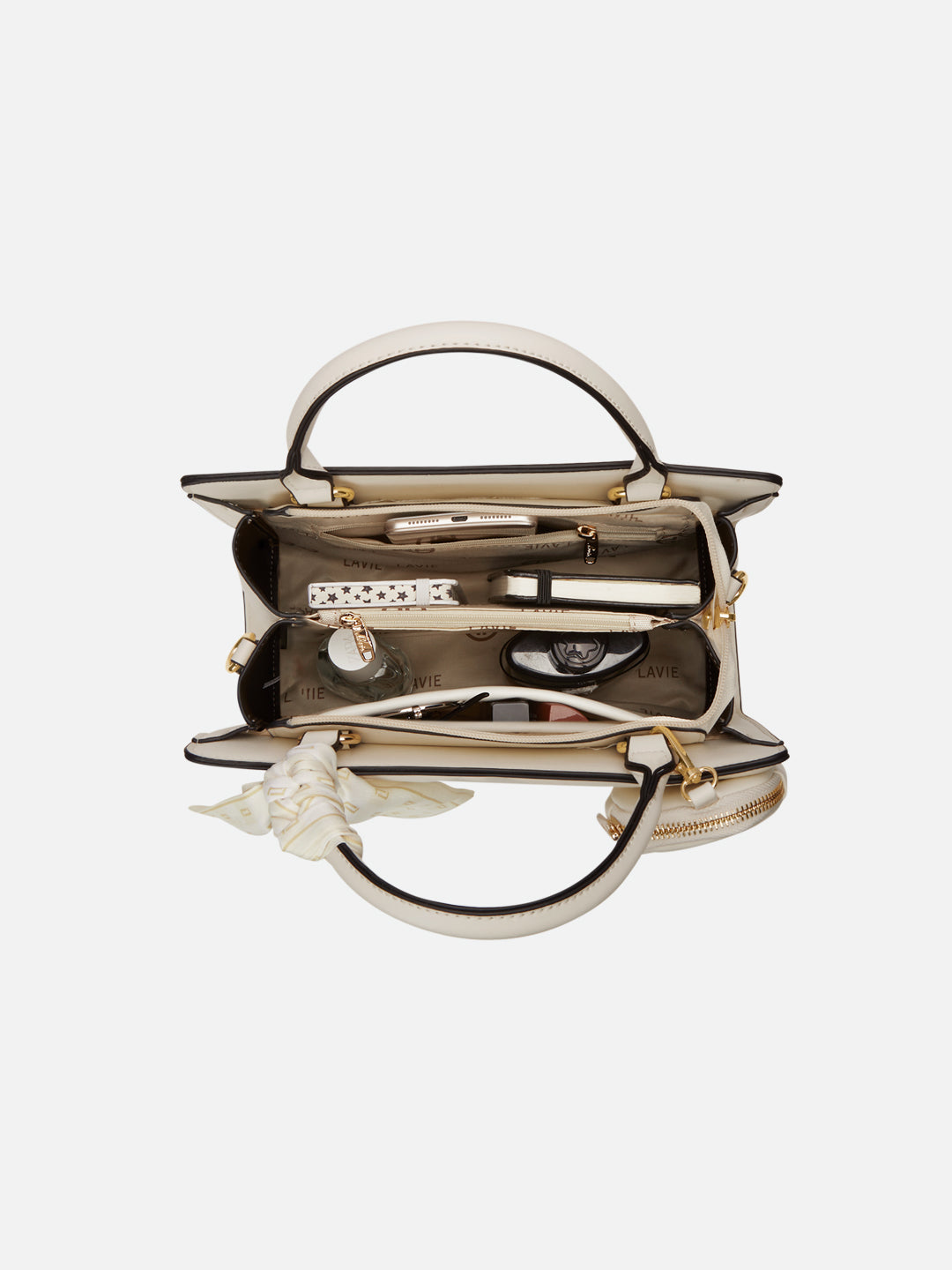 Quaro26 Horizontal Small Satchel Bag Off White