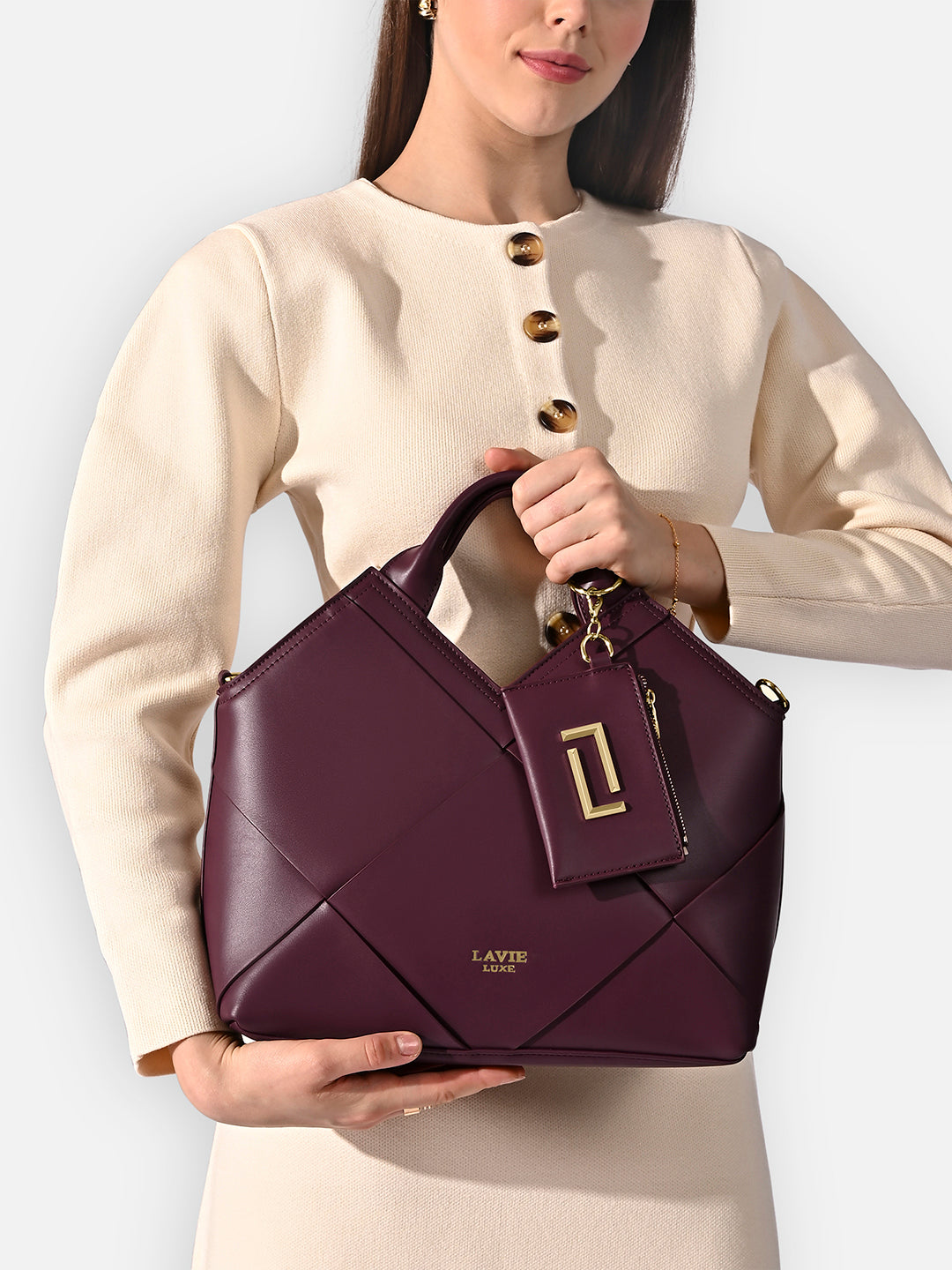 Crossway26 Medium Satchel Bag Wine