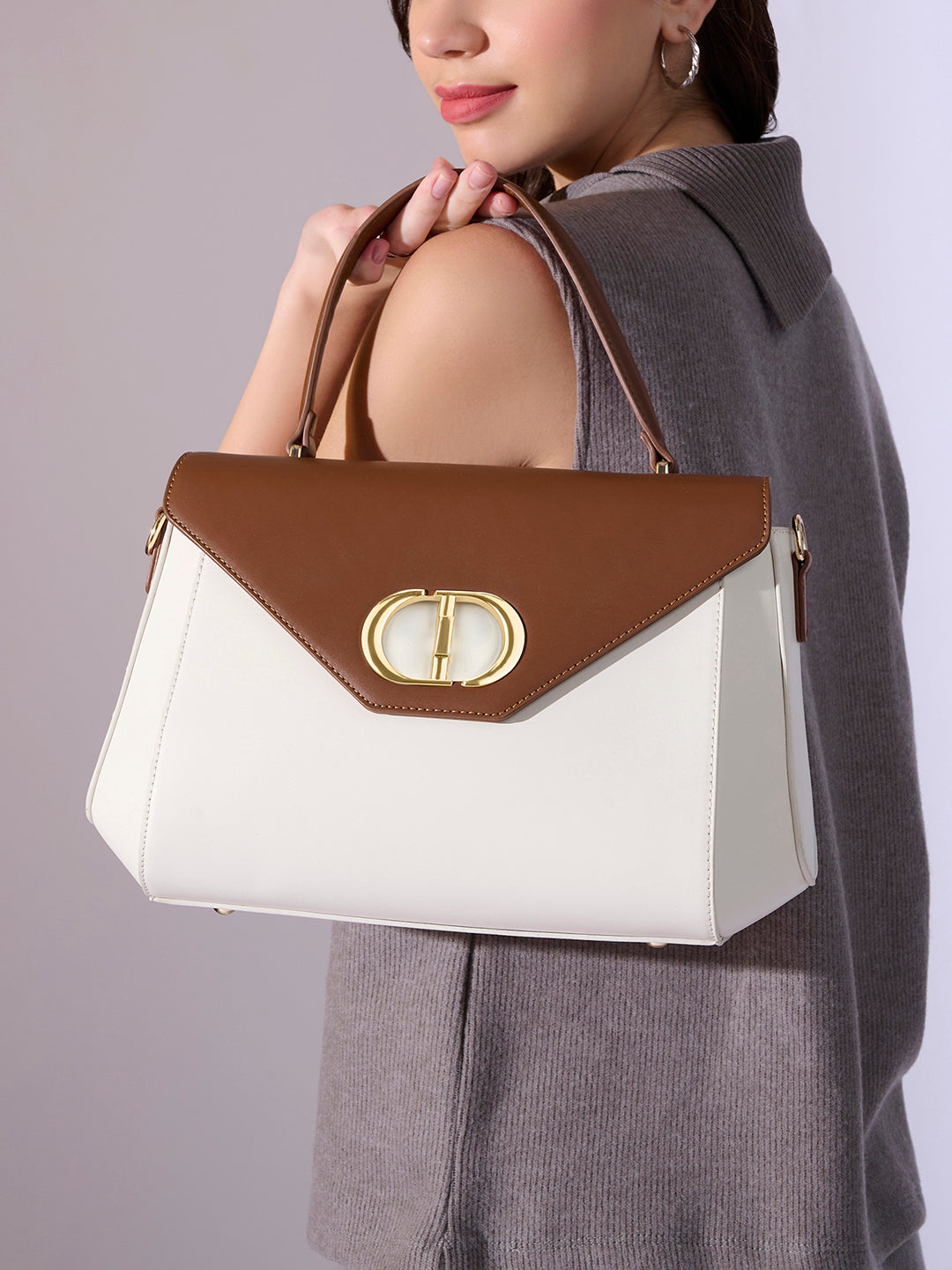 Nevada Flap Satchel Bag Maroon
