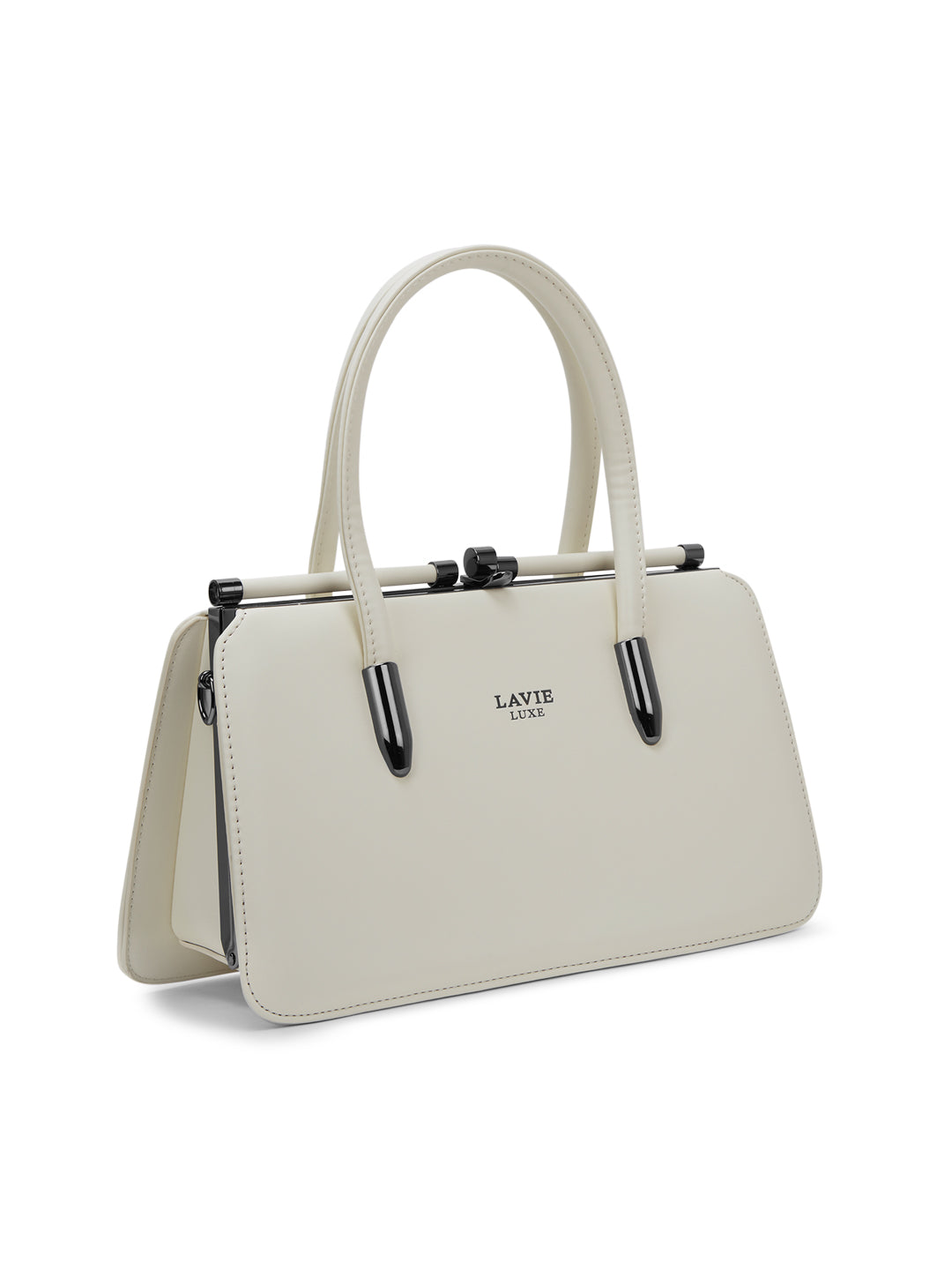 Book Dual Handle Medium Frame Bag Off White