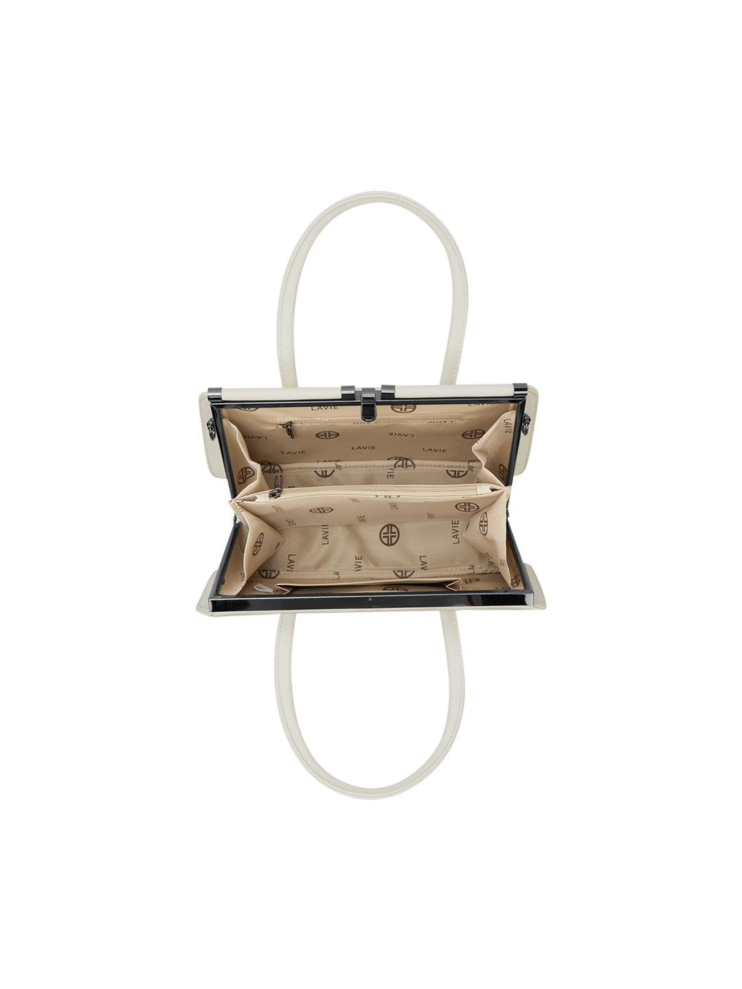 Book Dual Handle Medium Frame Bag Off White