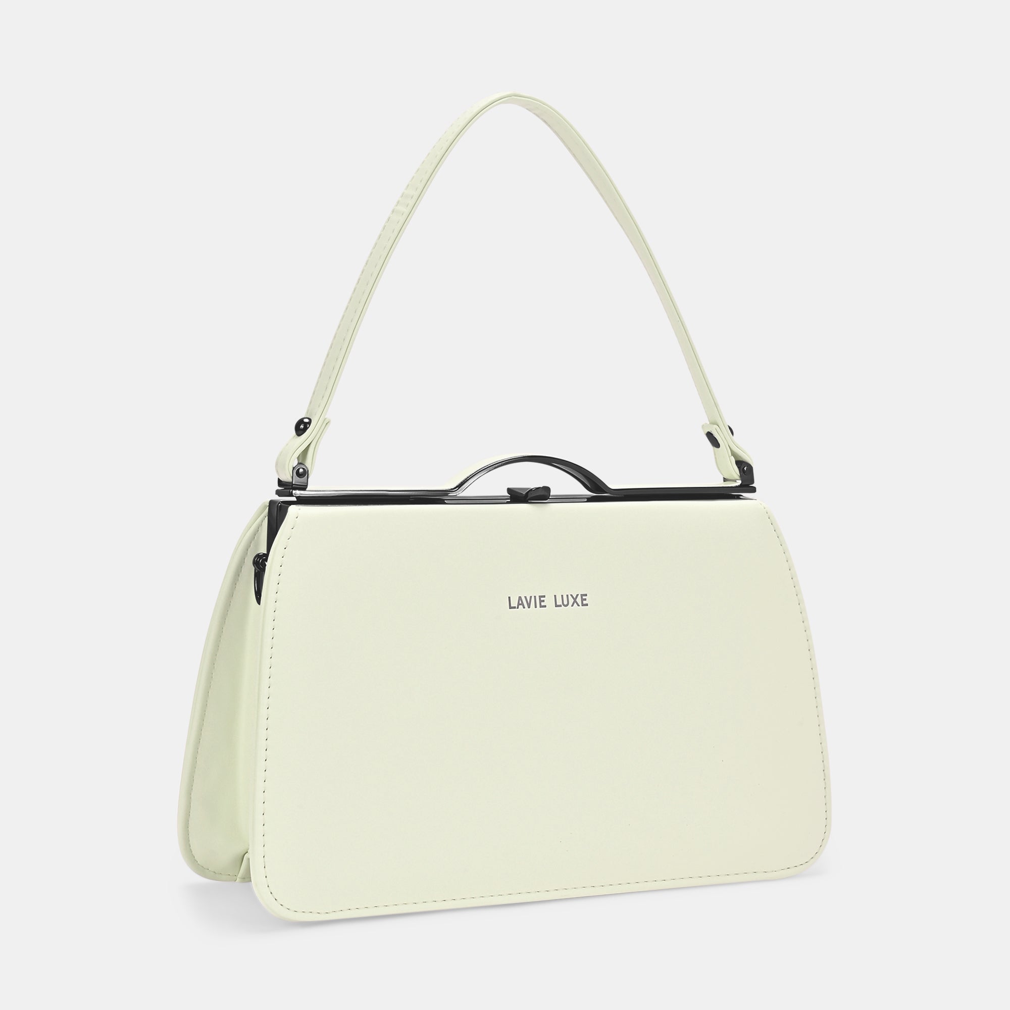 Book Medium Satchel Frame Bag Off White