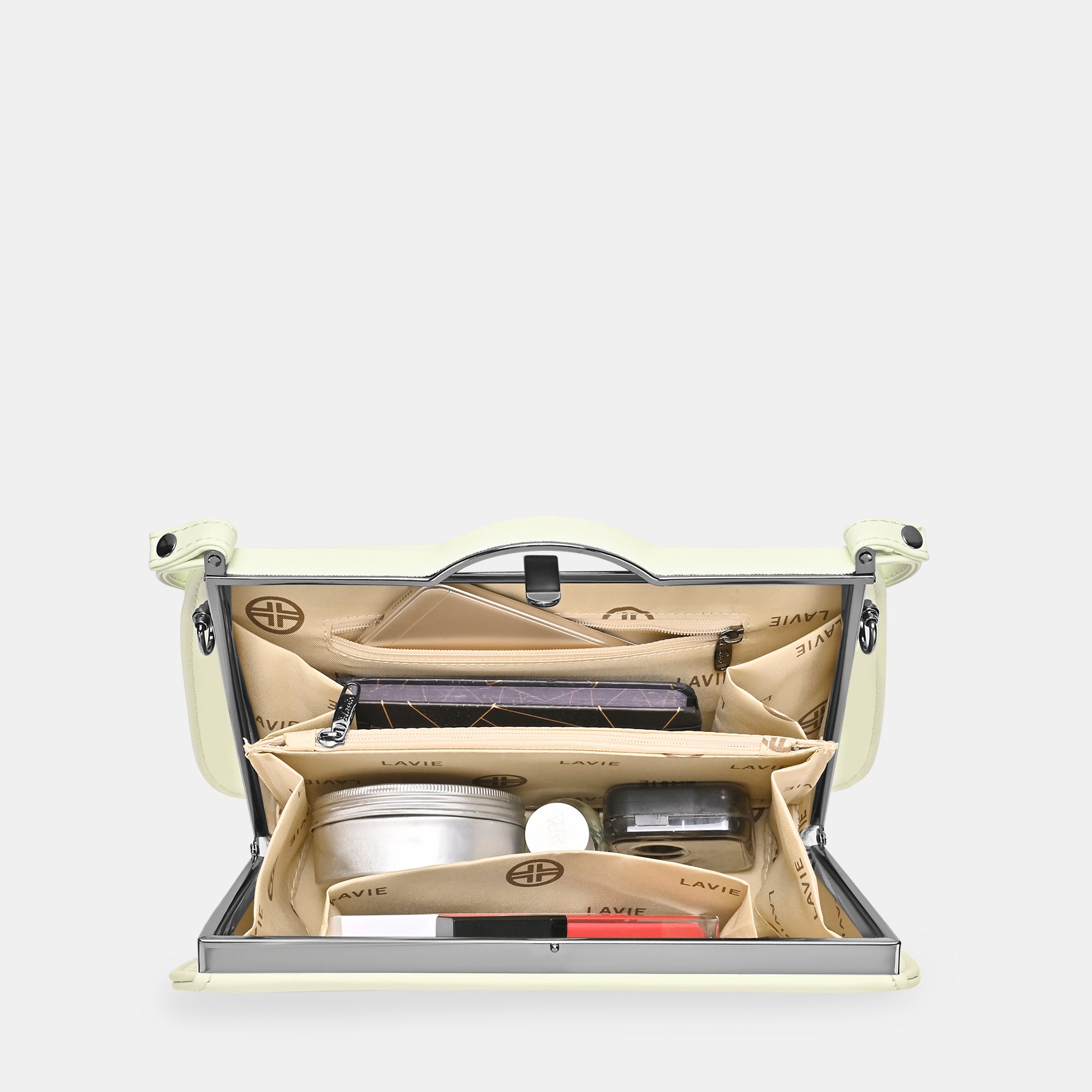 Book Medium Satchel Frame Bag Off White