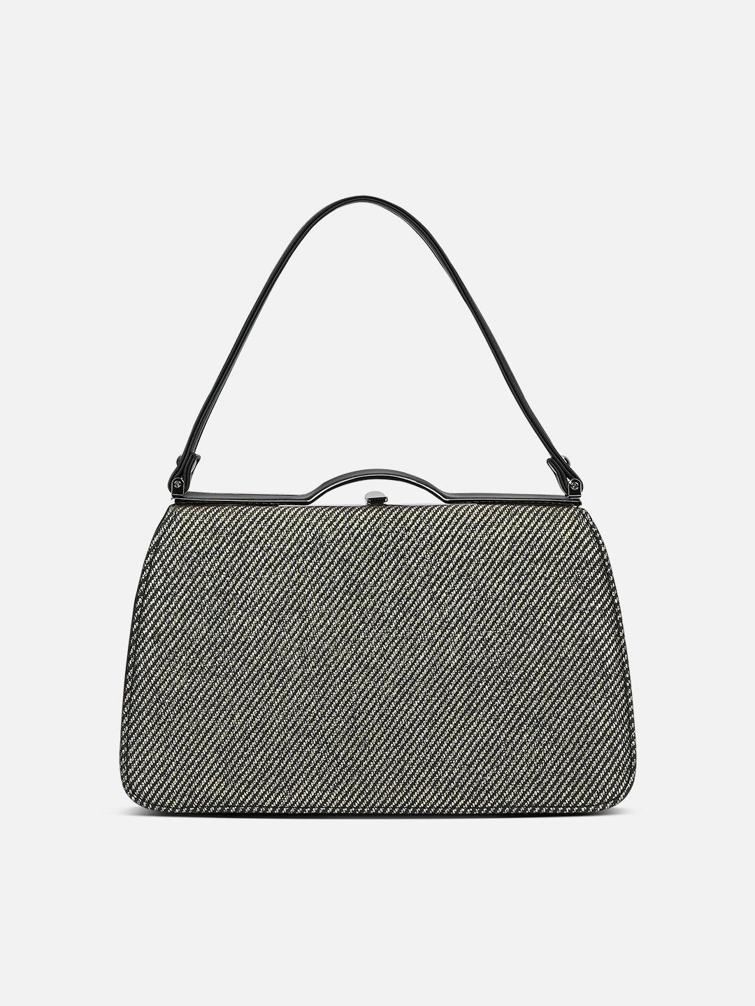 Glam Book Dual Handle Medium Bag Black