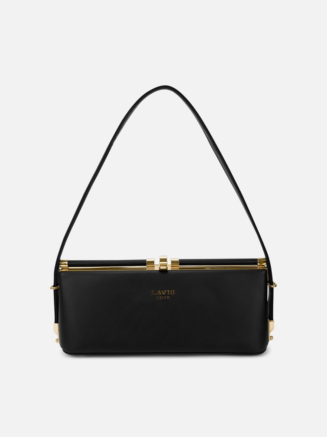 Parallel Small Black Handbag