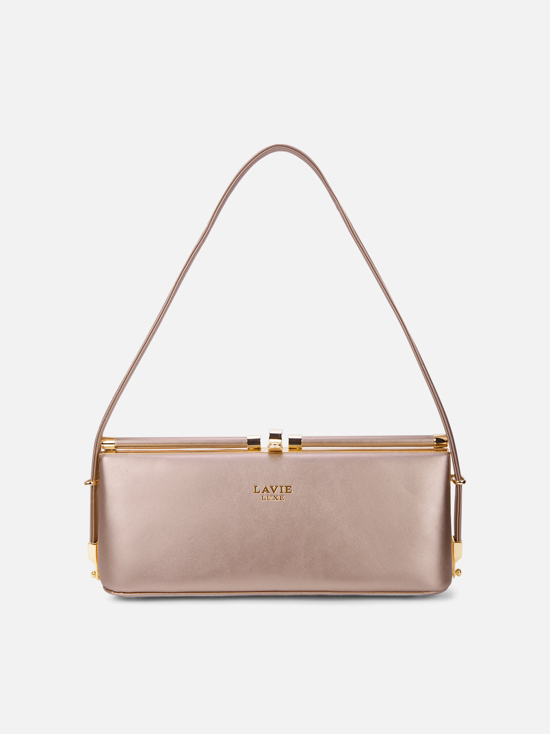 Parallel Small Rose Gold Frame Bag