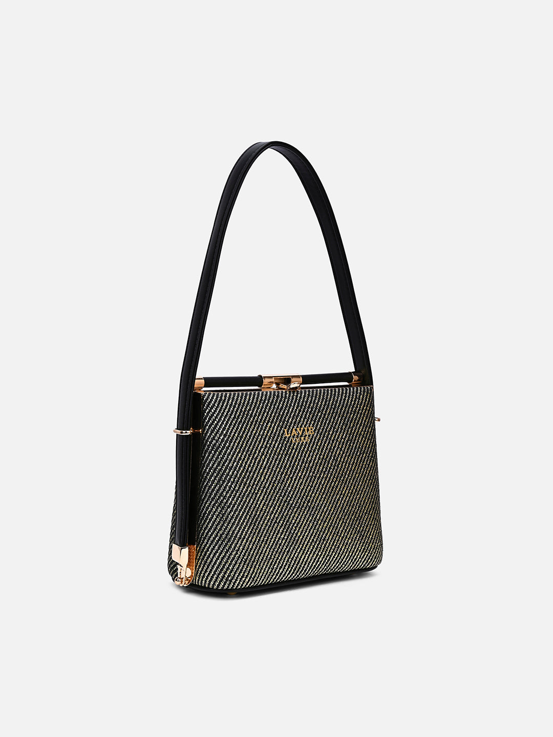 Glam Glare Small Frame Bag Black