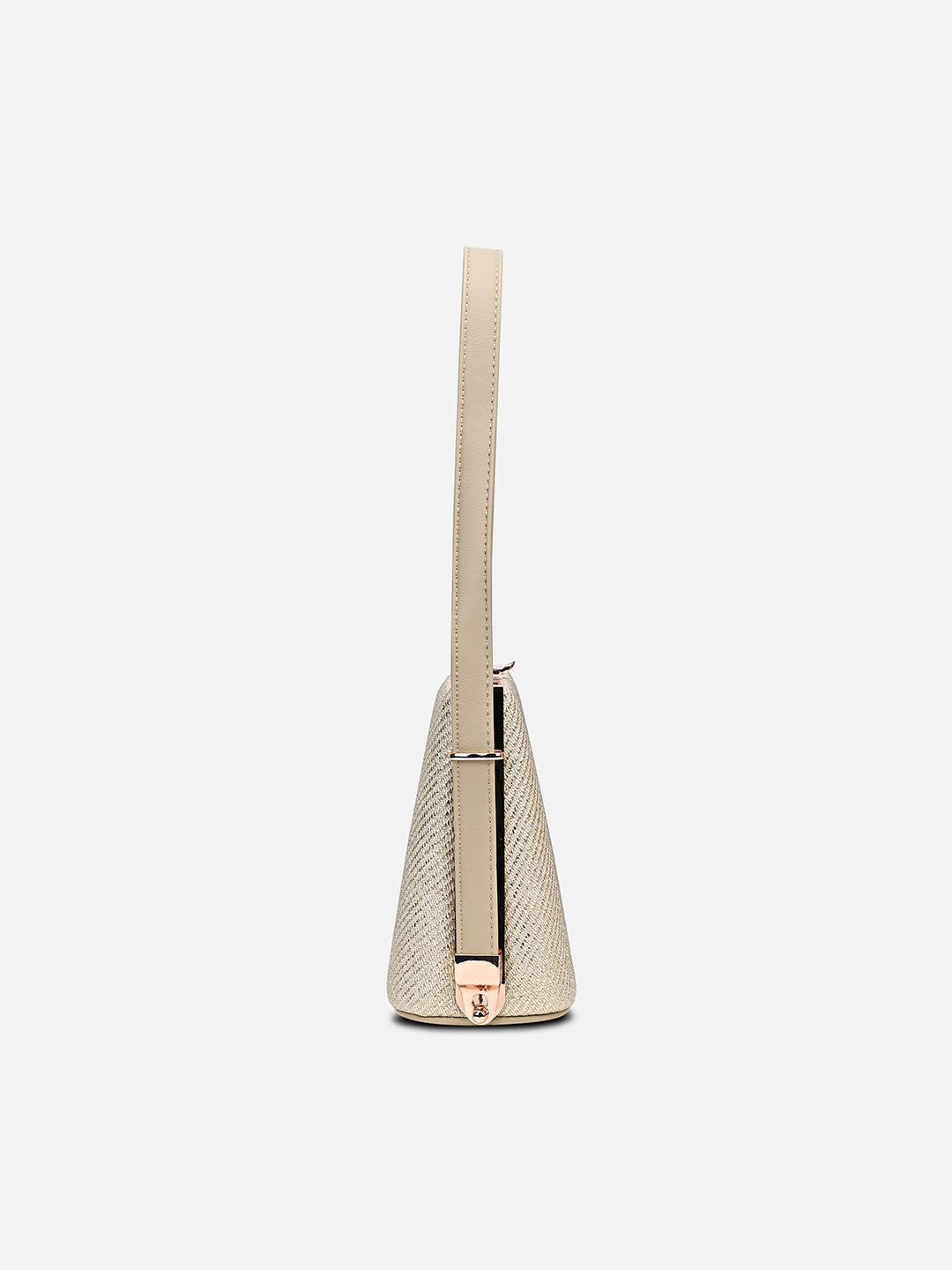 Glam Glare Small Frame Bag Beige