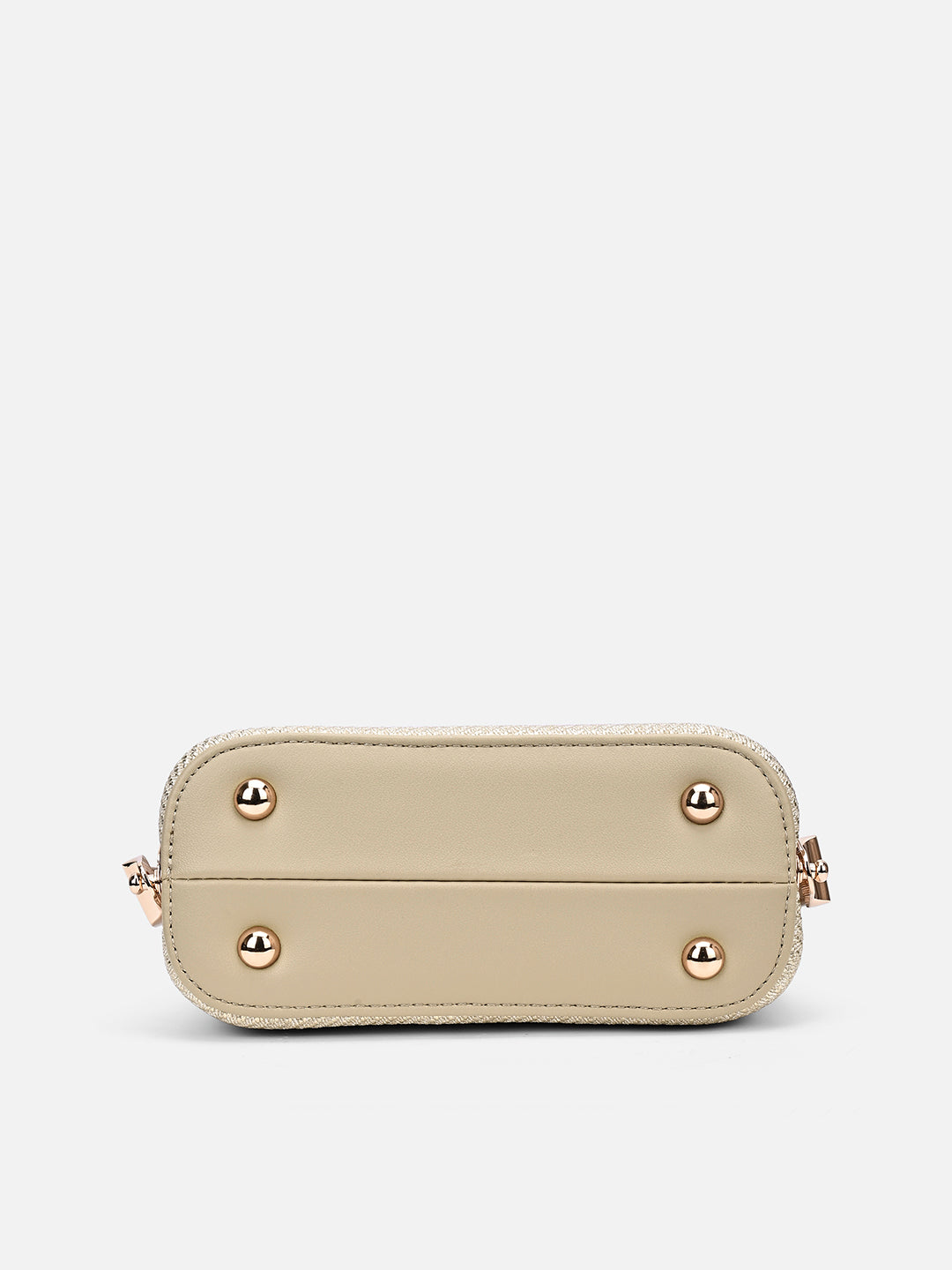 Glam Glare Small Frame Bag Beige