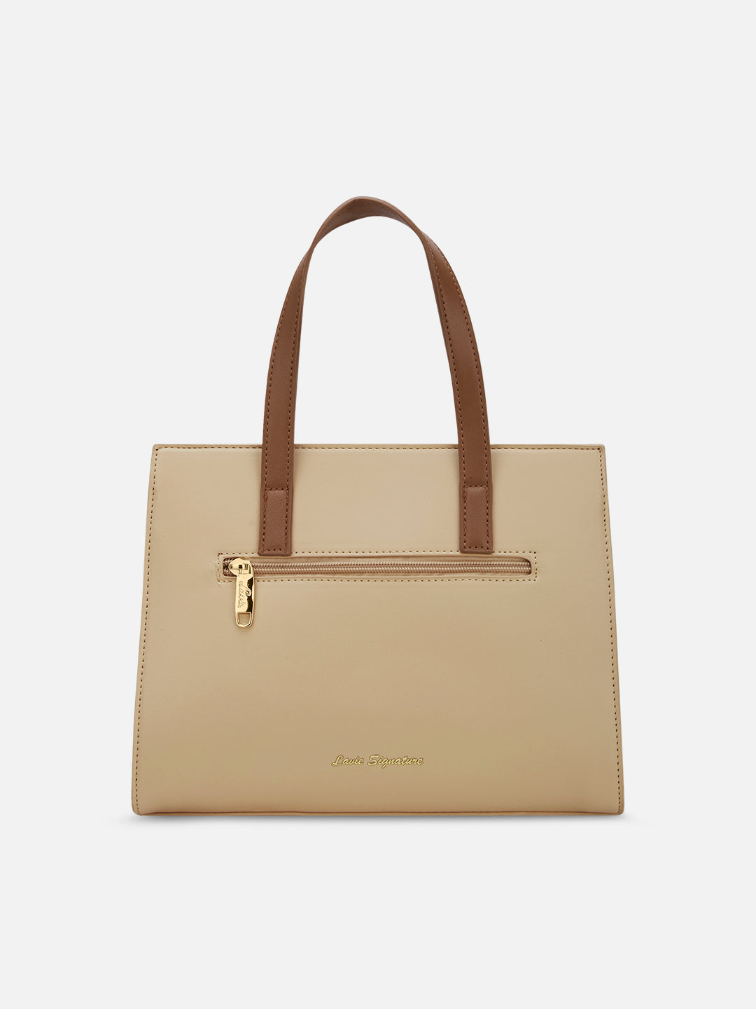Colourblock Marfa Medium Satchel Bag Beige