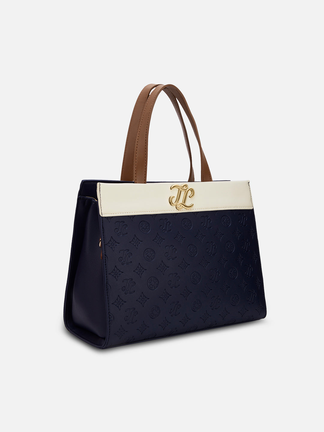 Colourblock Marfa Medium Satchel Bag Navy