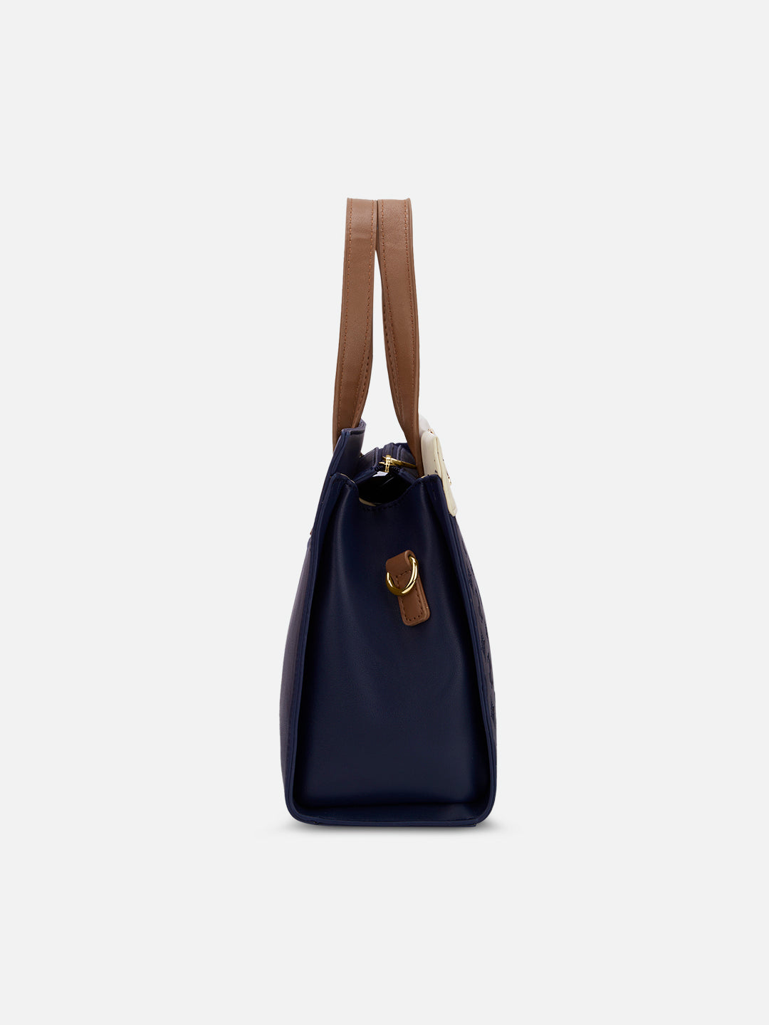 Colourblock Marfa Medium Satchel Bag Navy