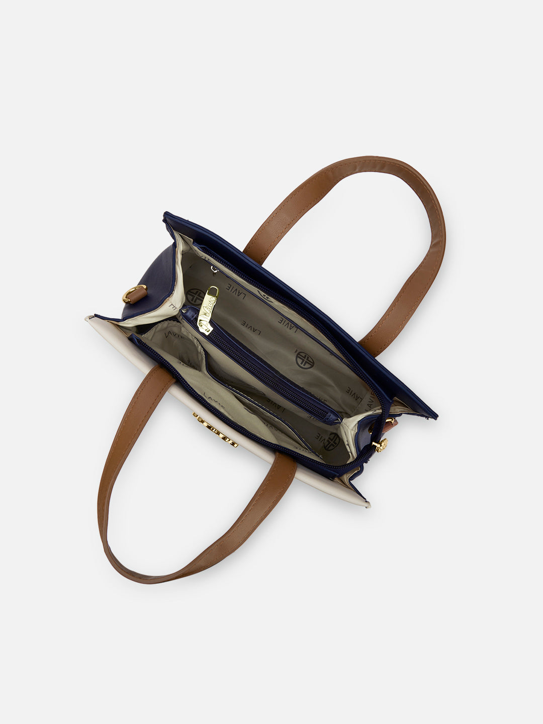 Colourblock Marfa Medium Satchel Bag Navy