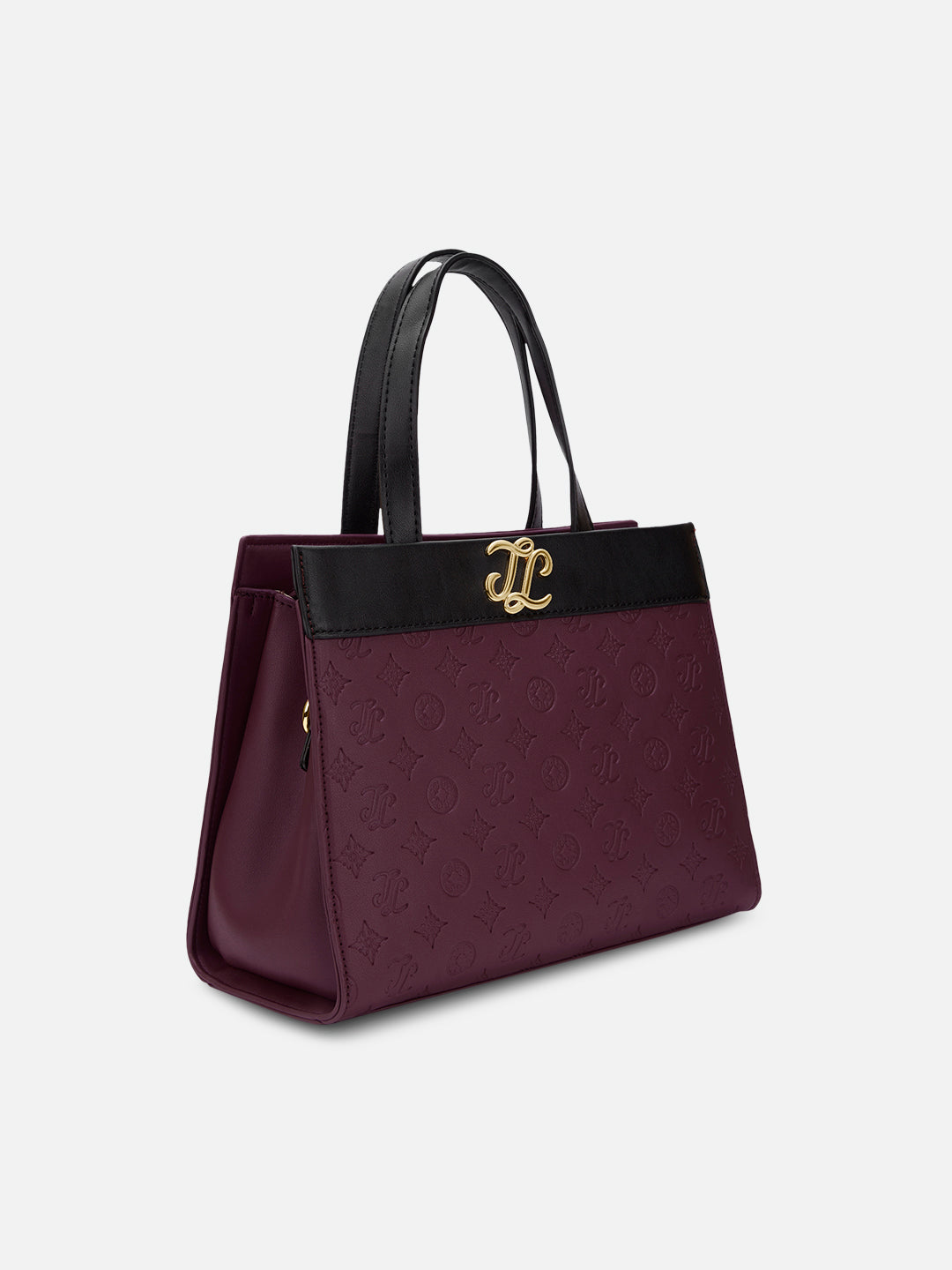 Colourblock Marfa Medium Satchel Bag Maroon