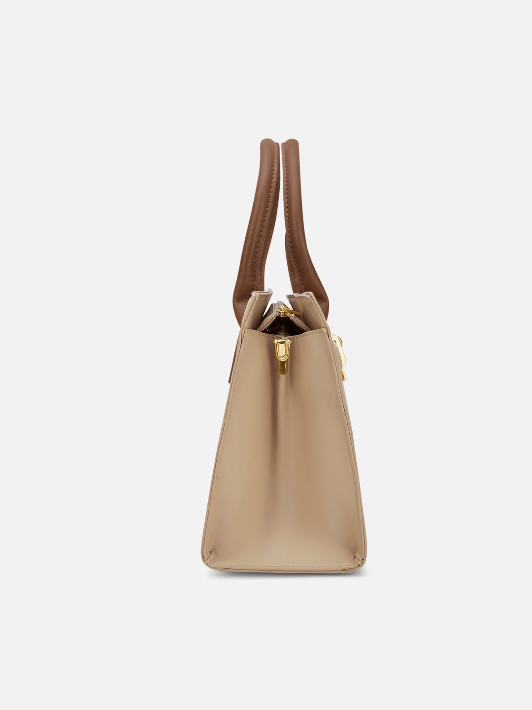Colourblock Taos Medium Satchel Bag Beige