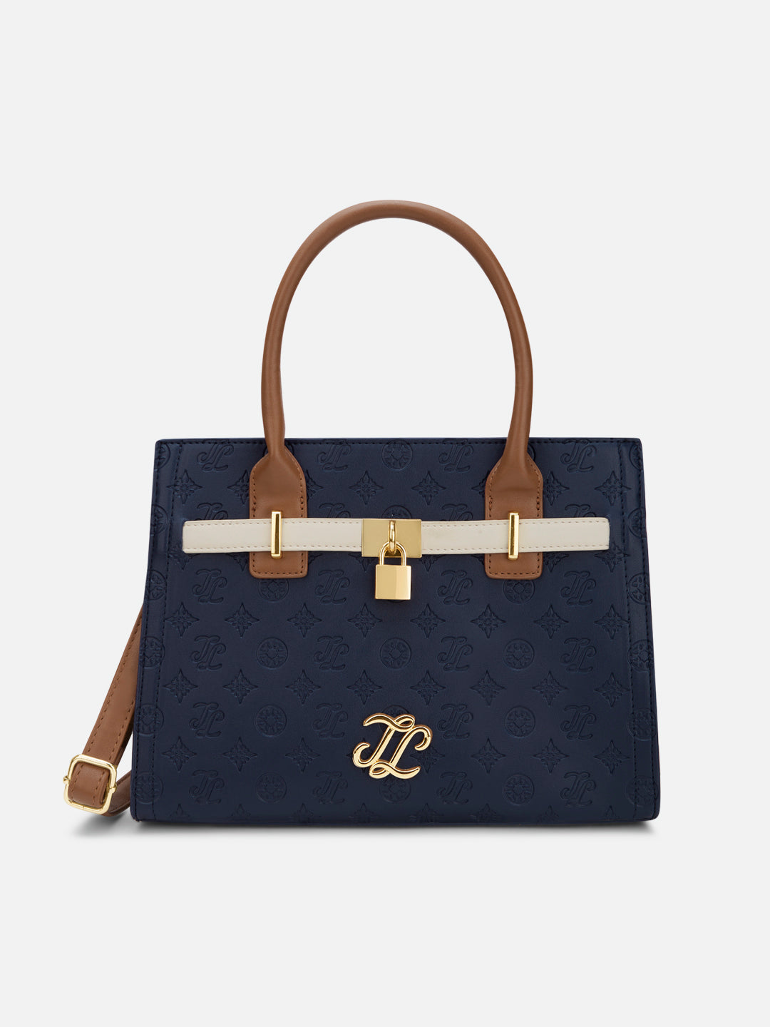 Colourblock Taos Medium Satchel Bag Navy