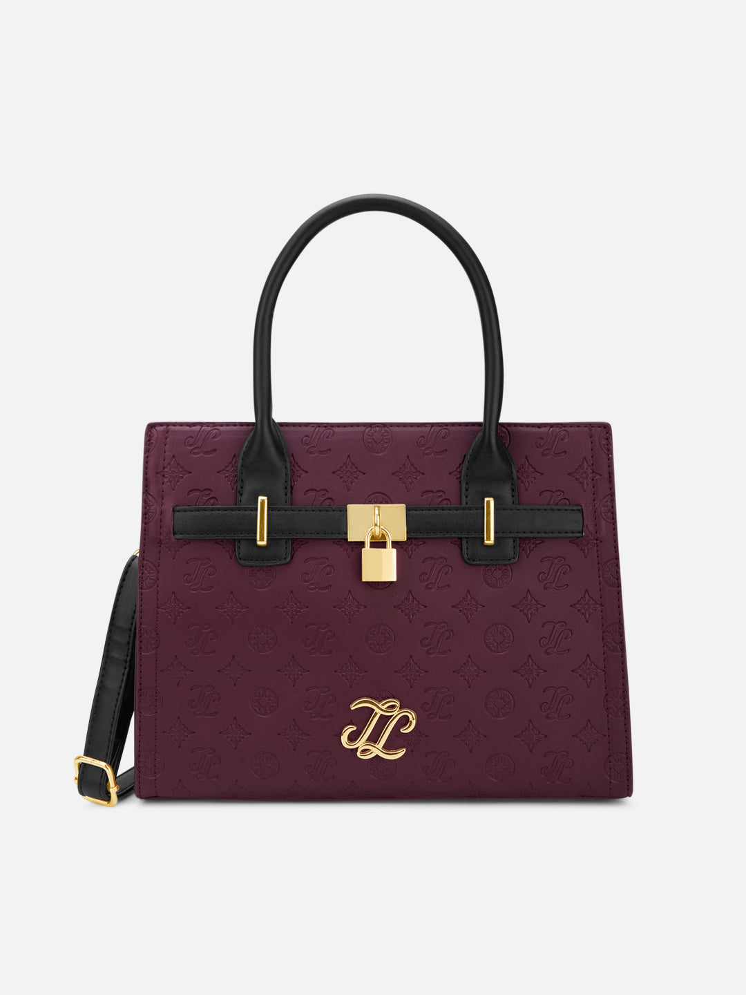 Colourblock Taos Medium Satchel Bag Maroon