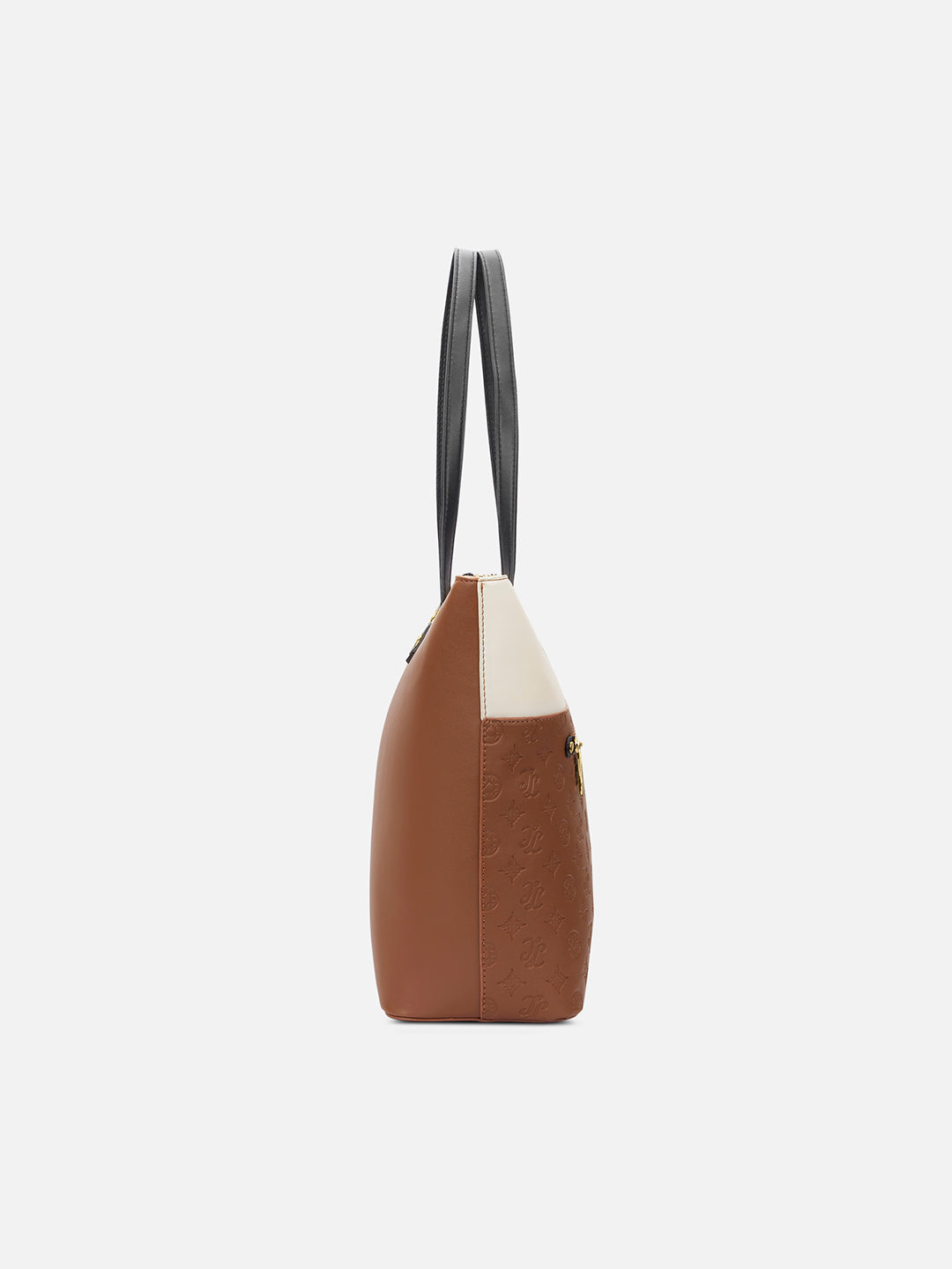 Colourblock Newyork Large Tote Bag Tan