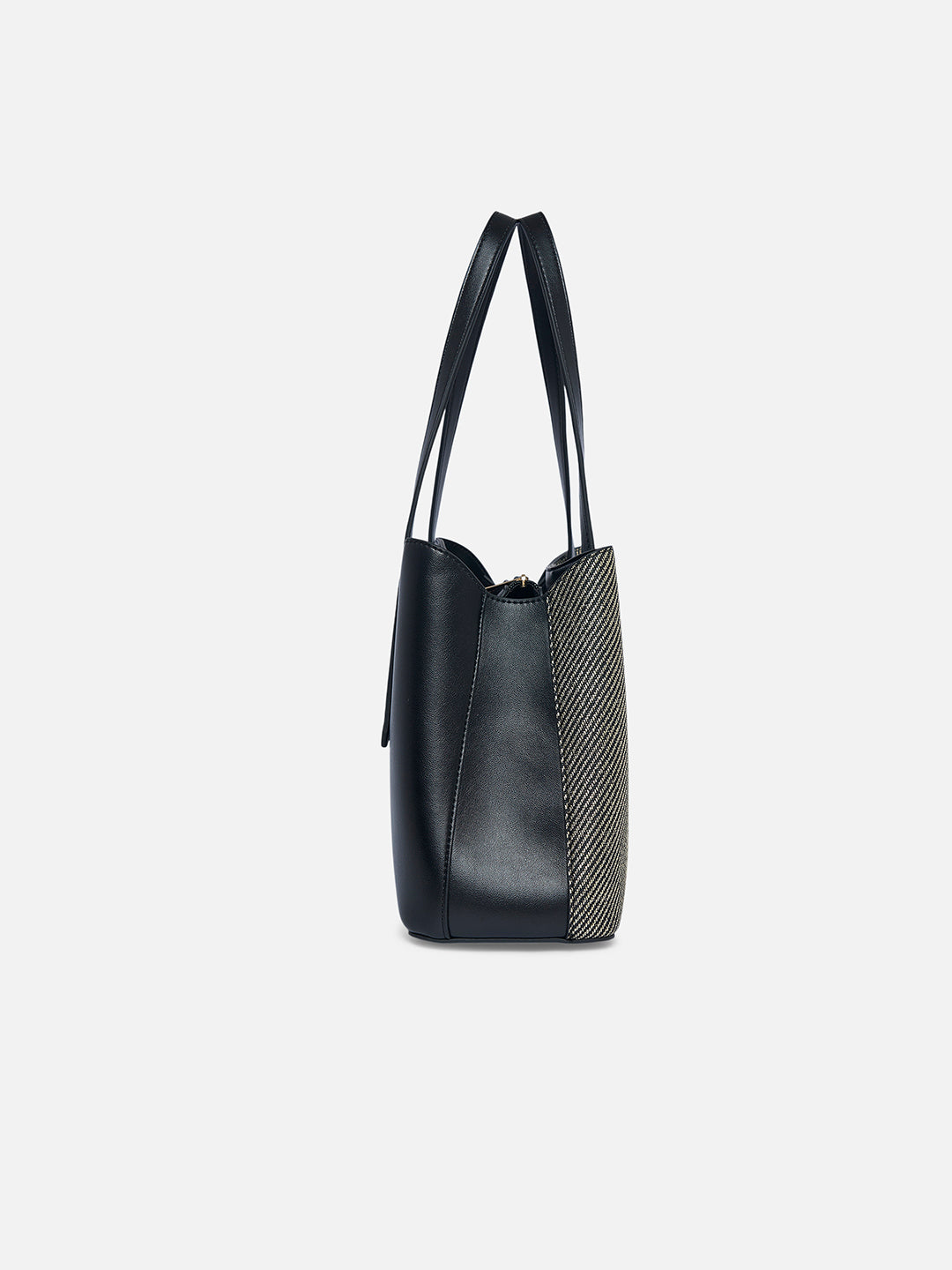 Glam Bella 3 Comparment Medium Handbag Black