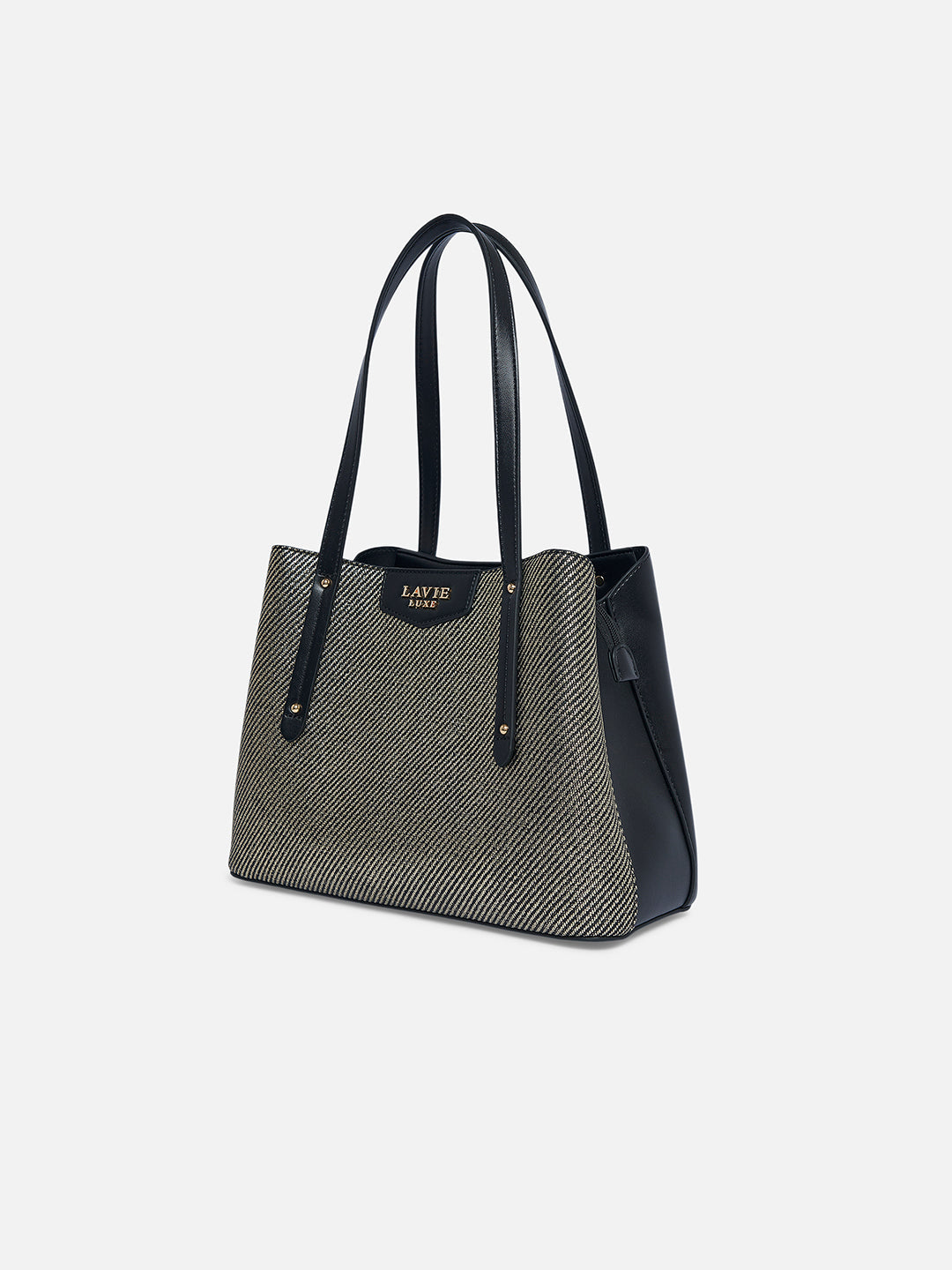 Glam Bella 3 Comparment Medium Handbag Black