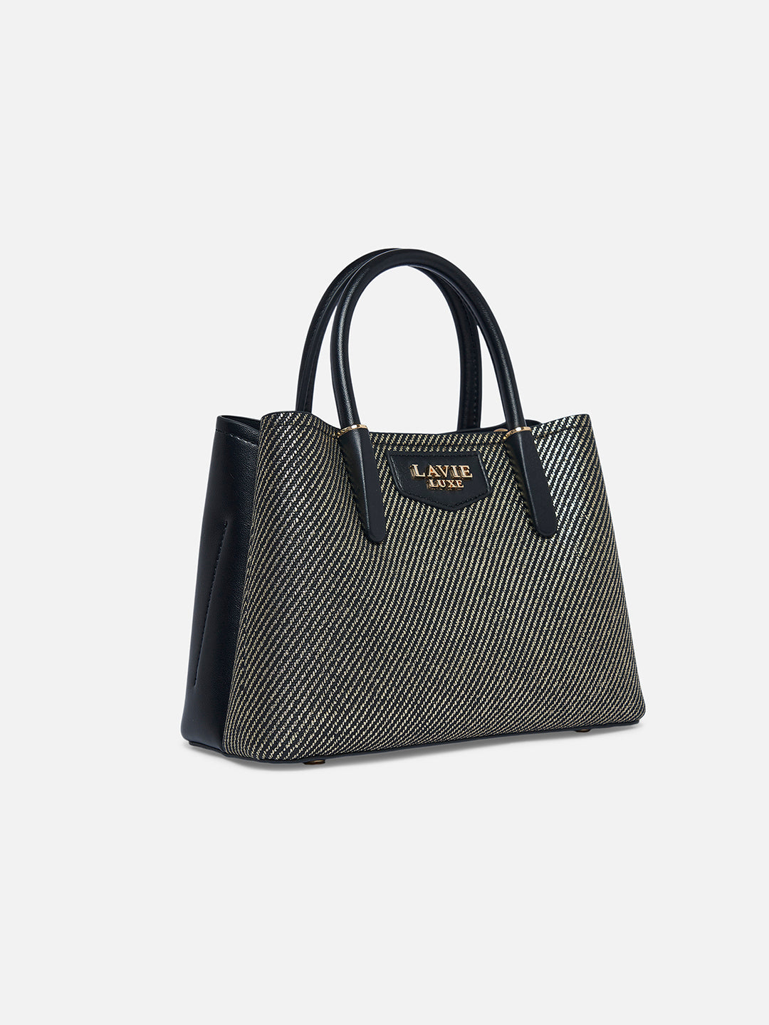 Glam Bella 3 Comparment Small Handbag Black