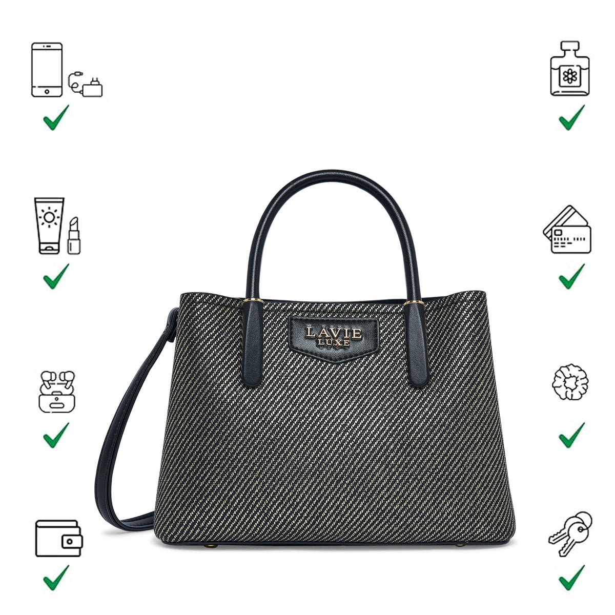 Bella 3 Comparment Small Handbag