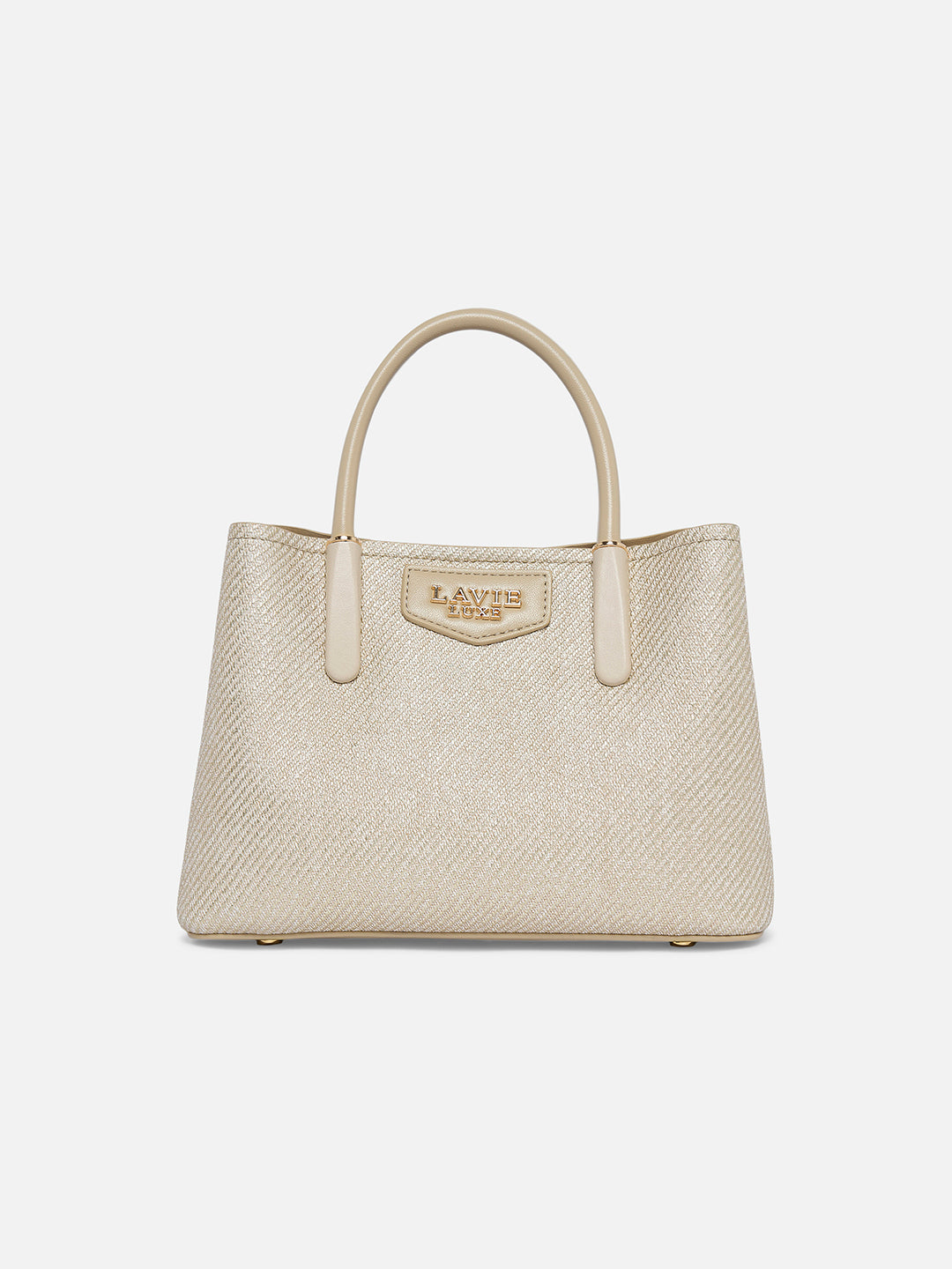 Glam Bella 3 Comparment Small Handbag Beige