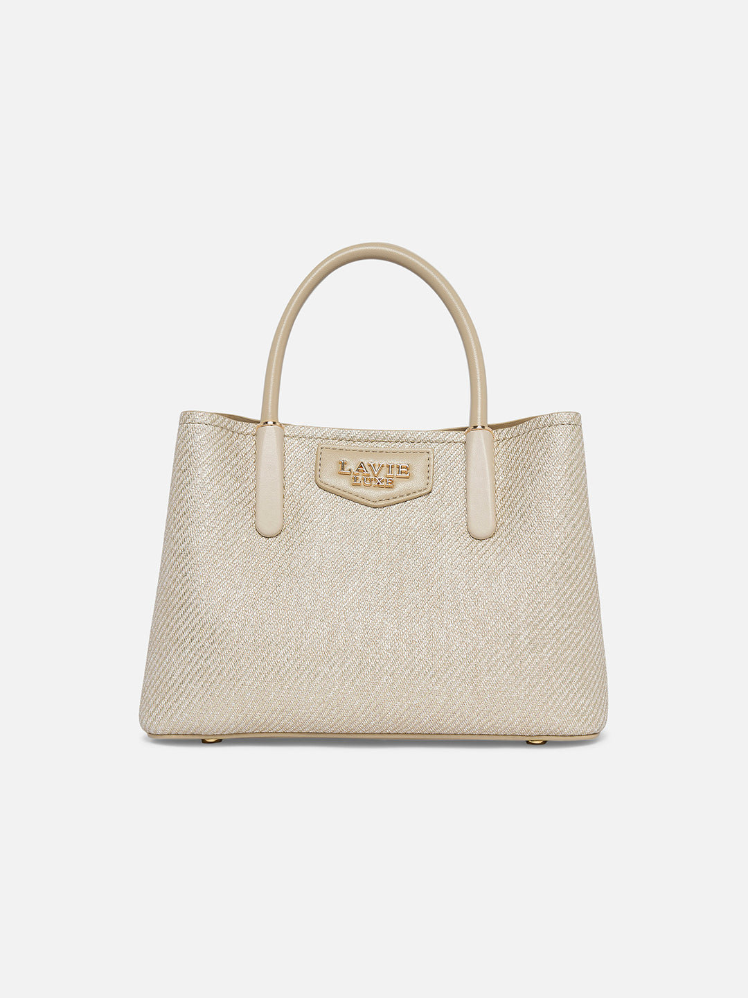 Glam Bella 3 Comparment Small Handbag Beige