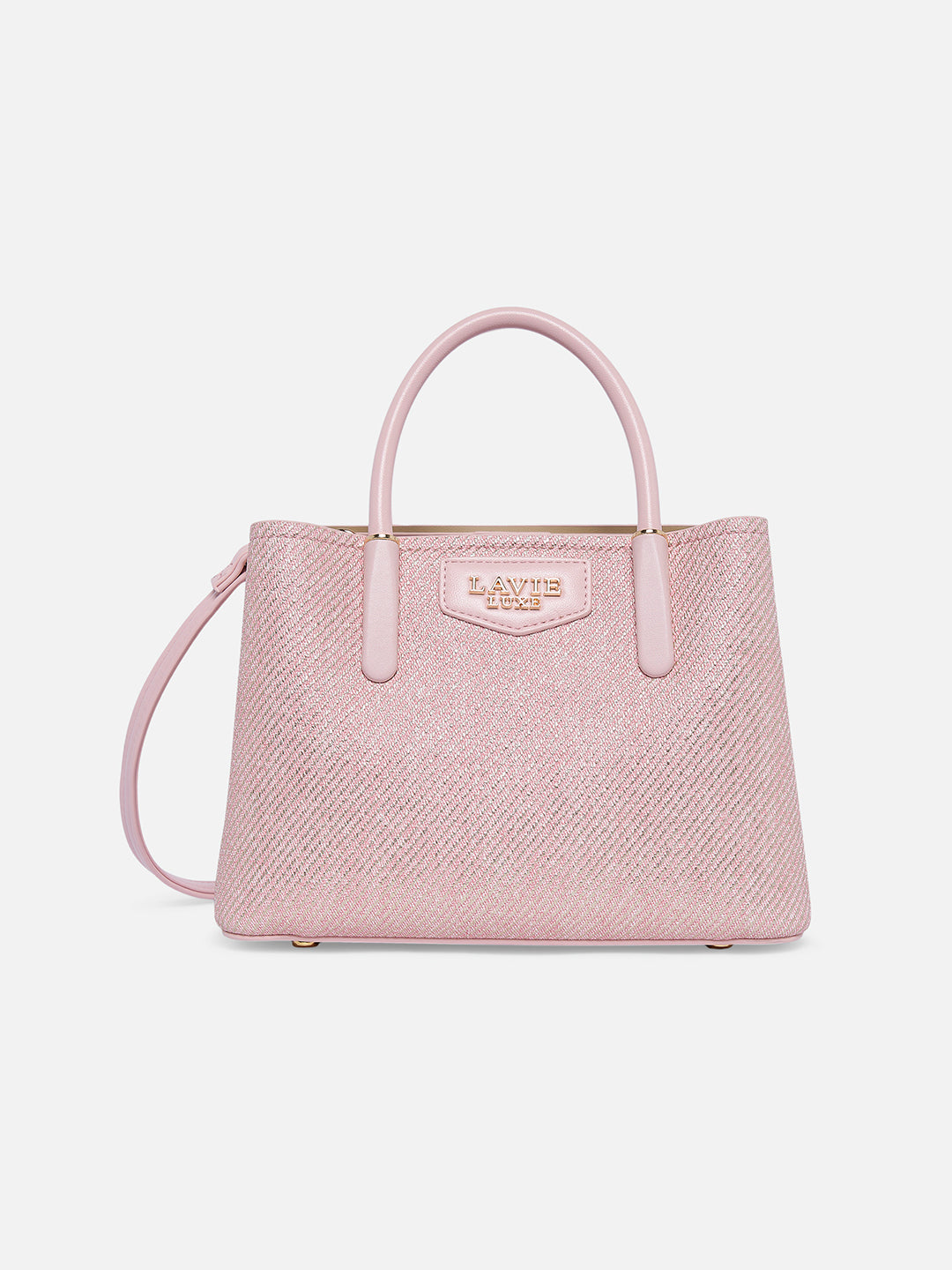 Glam Bella 3 Comparment Small Handbag Pink