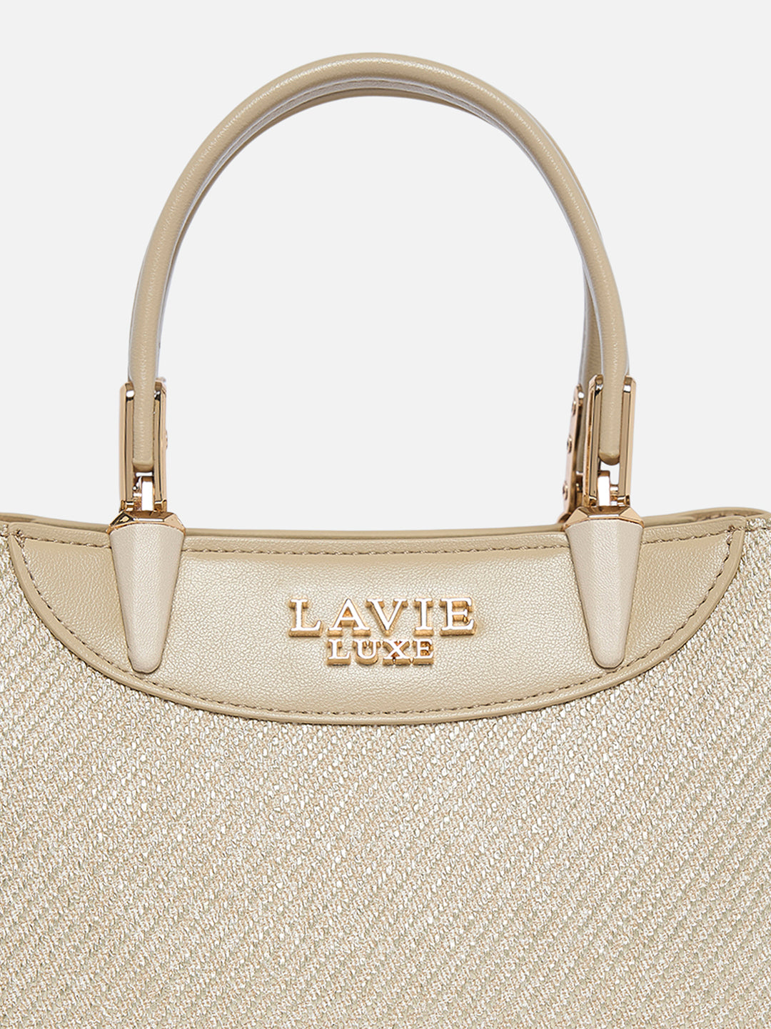 Glam Bella 3 Comparment Extra Small Handbag Beige