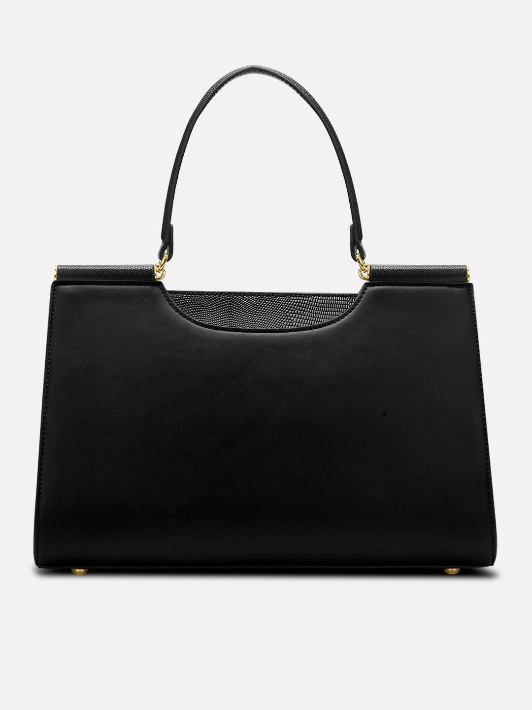 Freesia Medium Satchel Bag Black