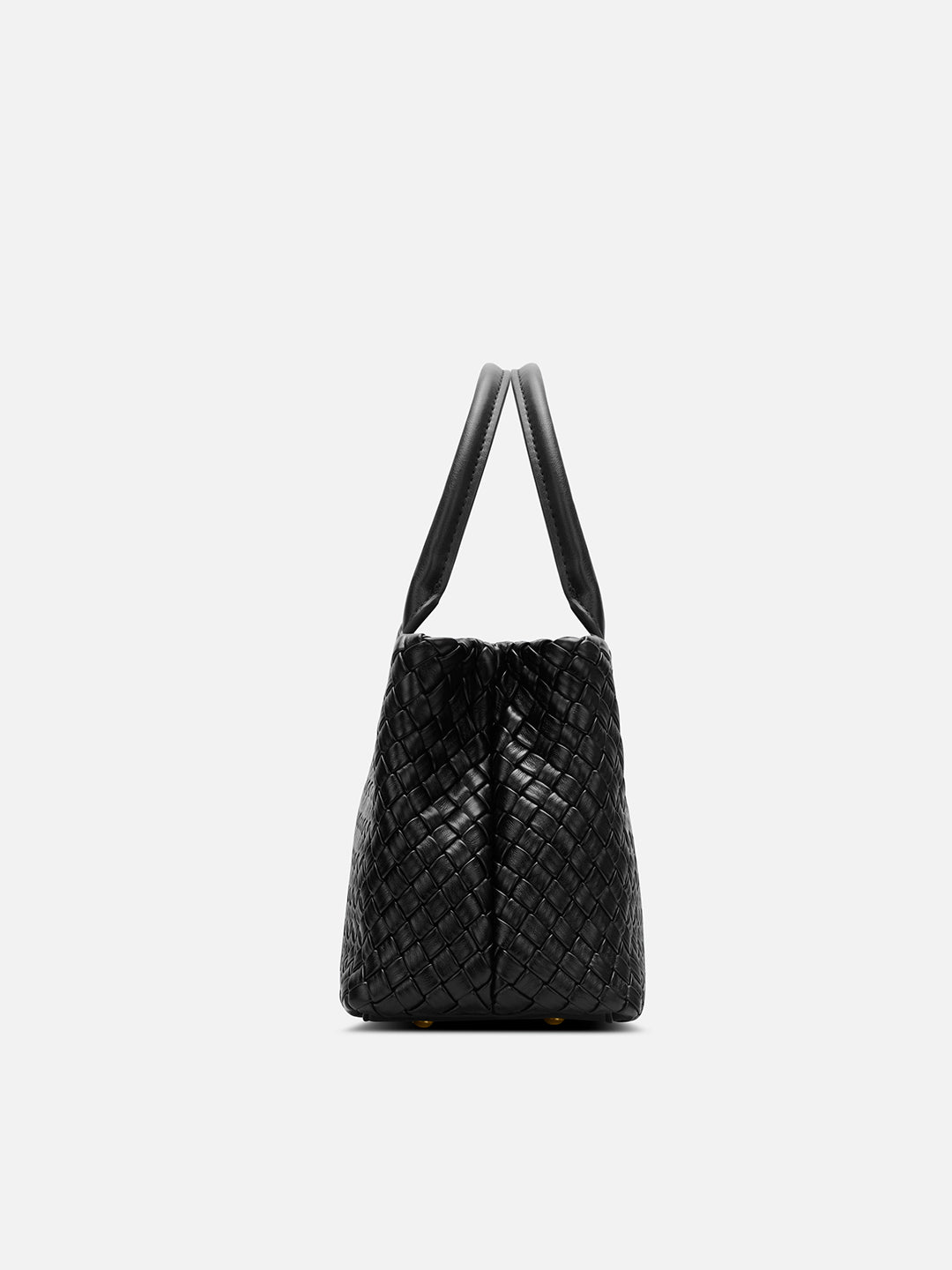 Bleuet Horizontal Medium Satchel Bag Black