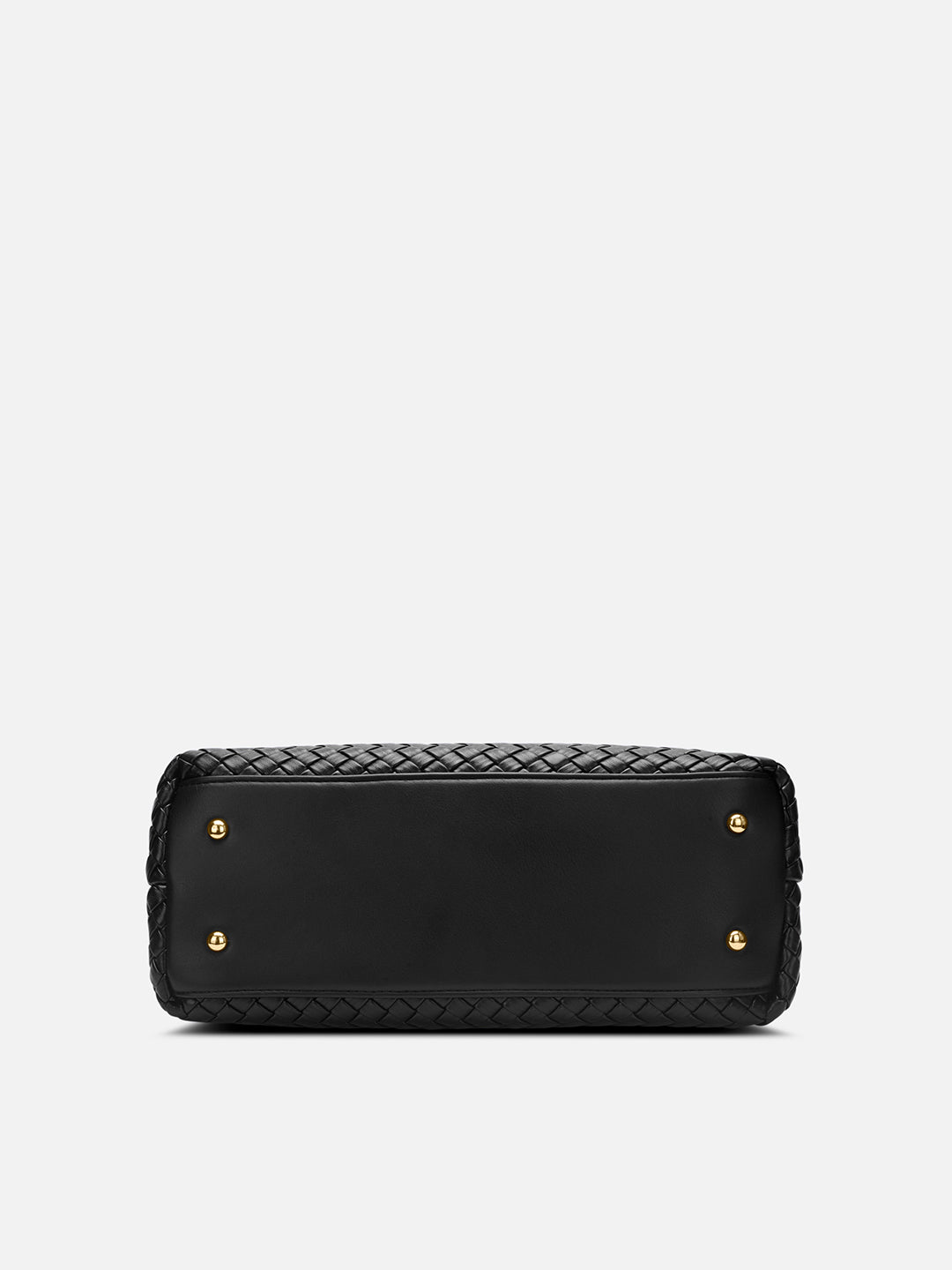 Bleuet Horizontal Medium Satchel Bag Black