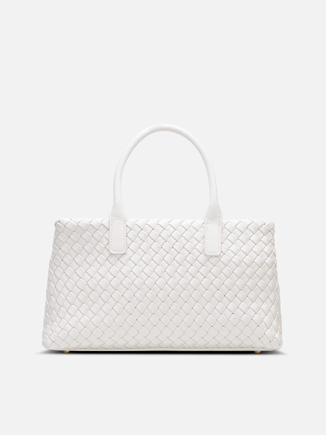 Bleuet Horizontal Medium Satchel Bag White