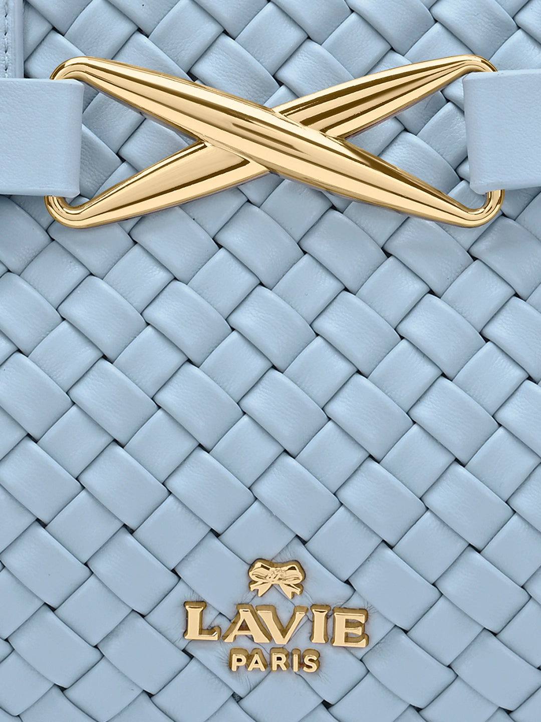 Bleuet Horizontal Medium Satchel Bag Pale Blue