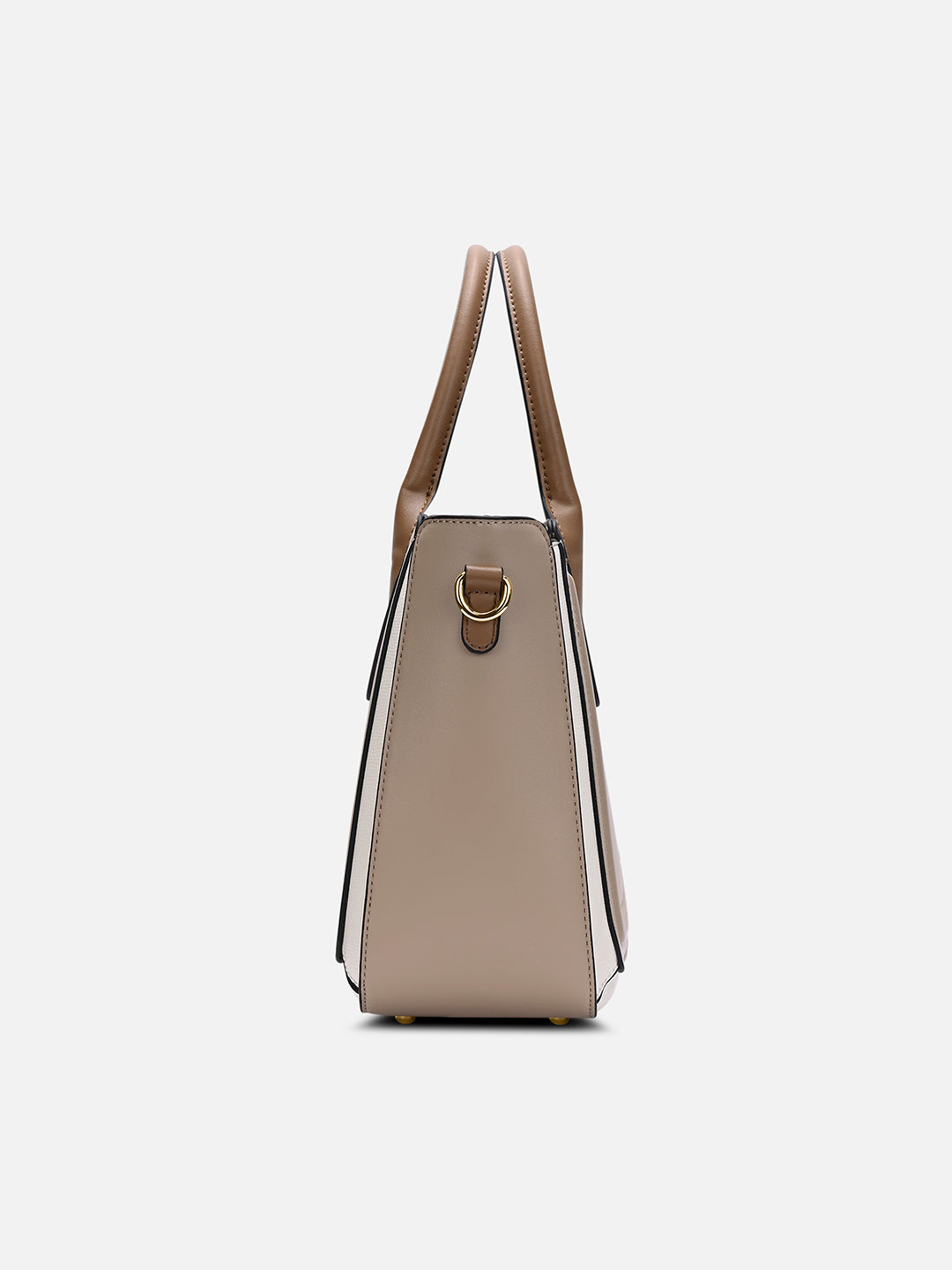 Camelia Medium Satchel Bag Beige