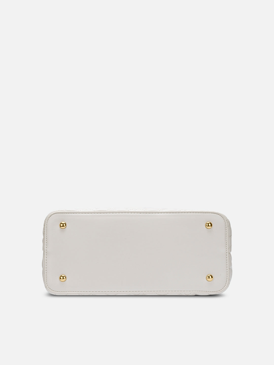 Quincy 3 Compartment Small Satchel Bag White