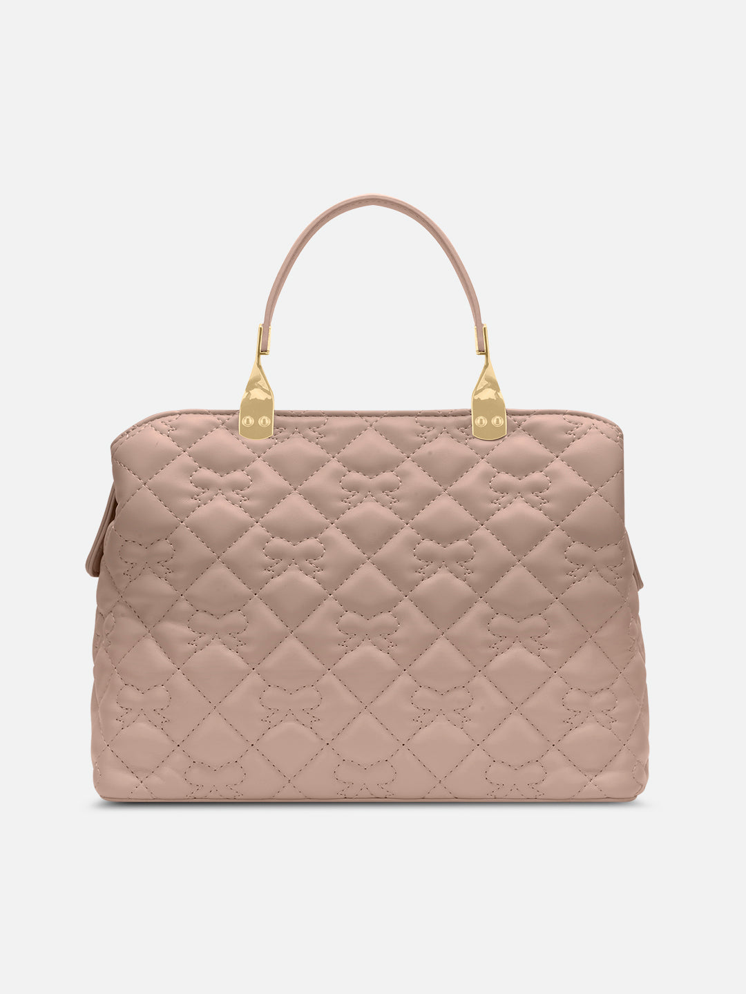 Quincy 3 Compartment Small Satchel Bag Mocha