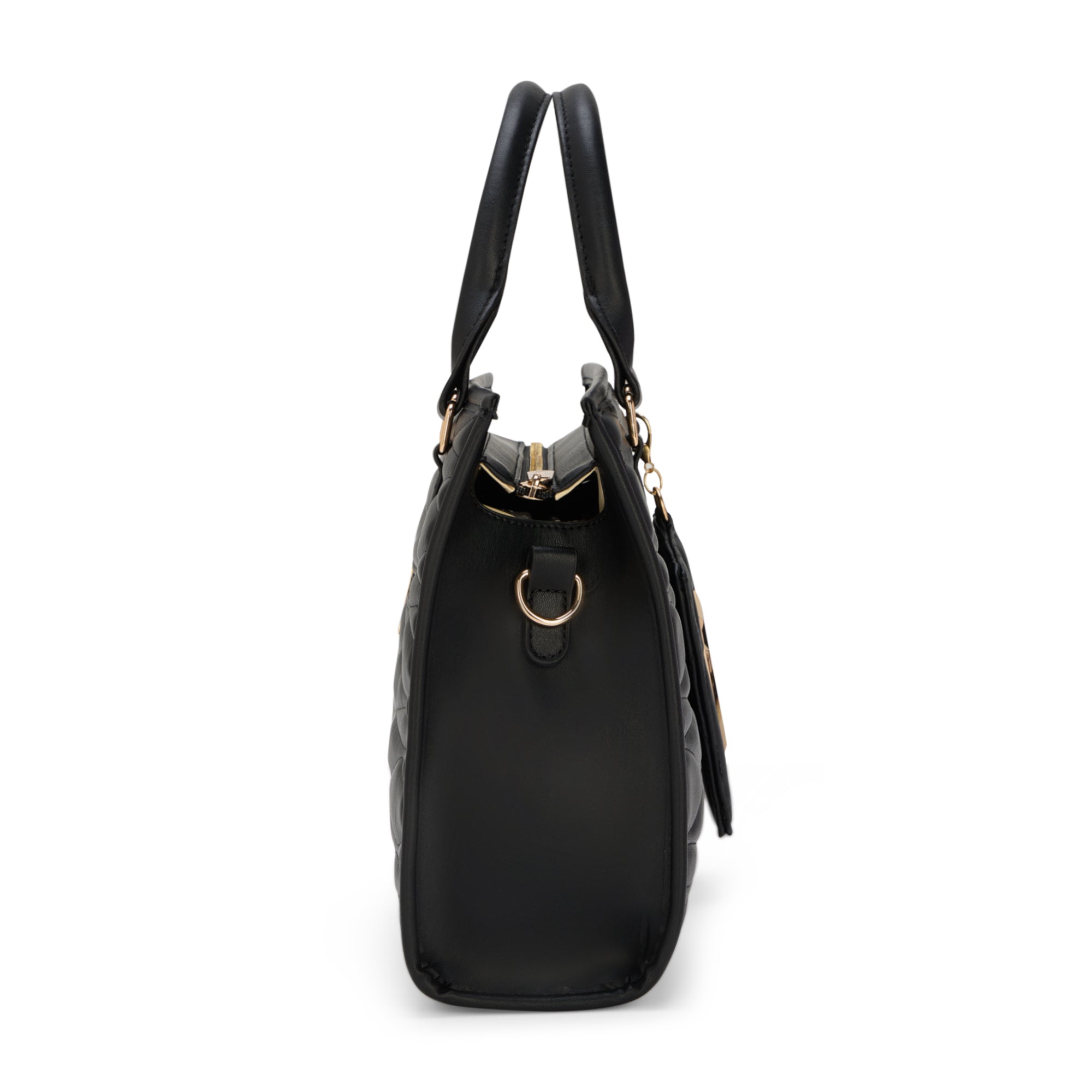 Lucie Quilted Medium Box Black