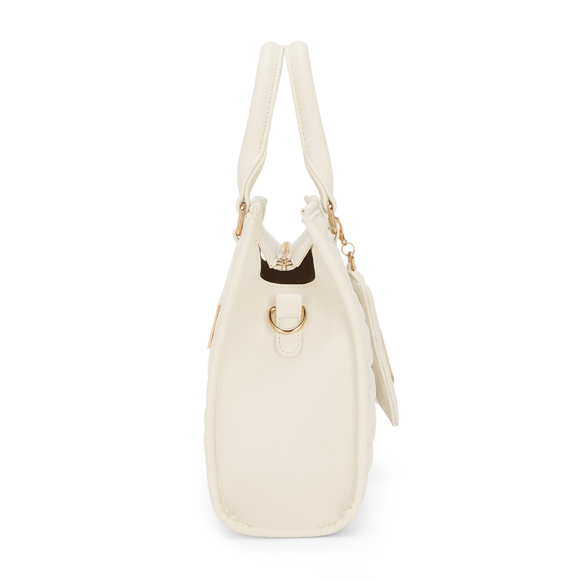 Lucie Quilted Medium Box Off White