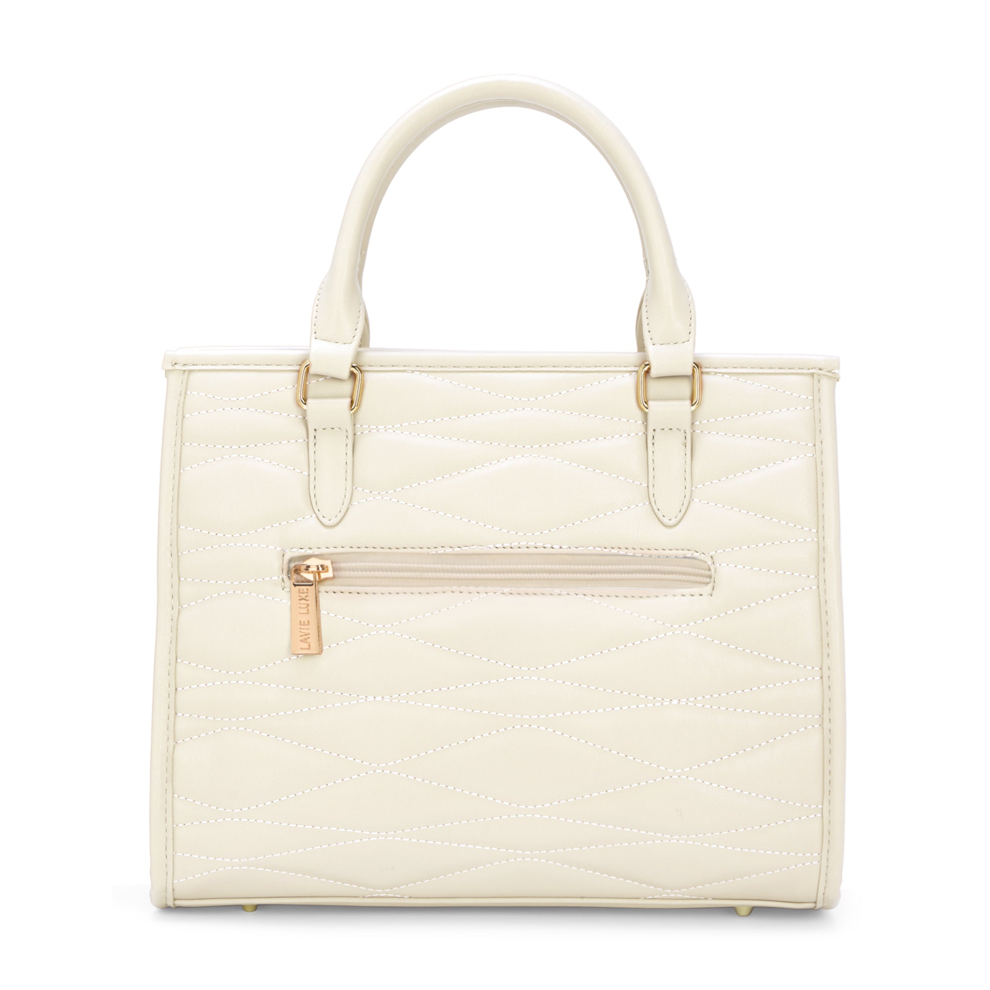 Lucie Quilted Medium Box Off White
