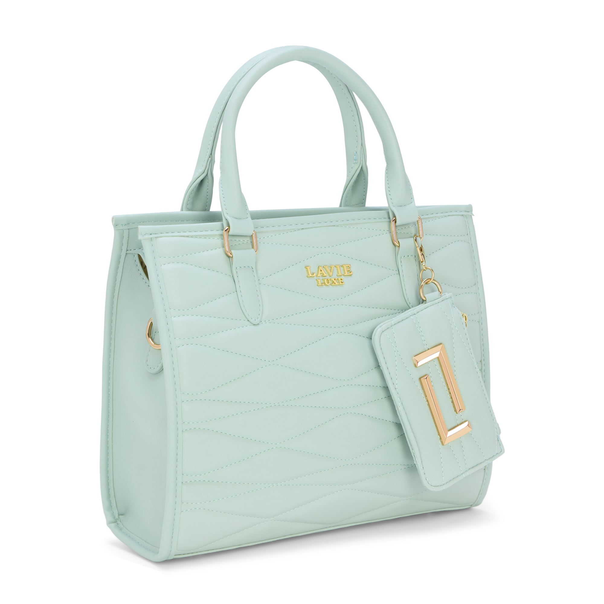 Lucie Quilted Medium Box Jelly Mint
